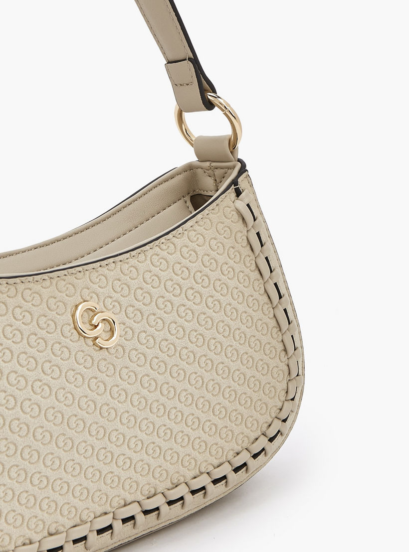 Celeste Monogram Embossed Shoulder Bag with Zip Closure-women-bagsandwallets-handbags-image-3