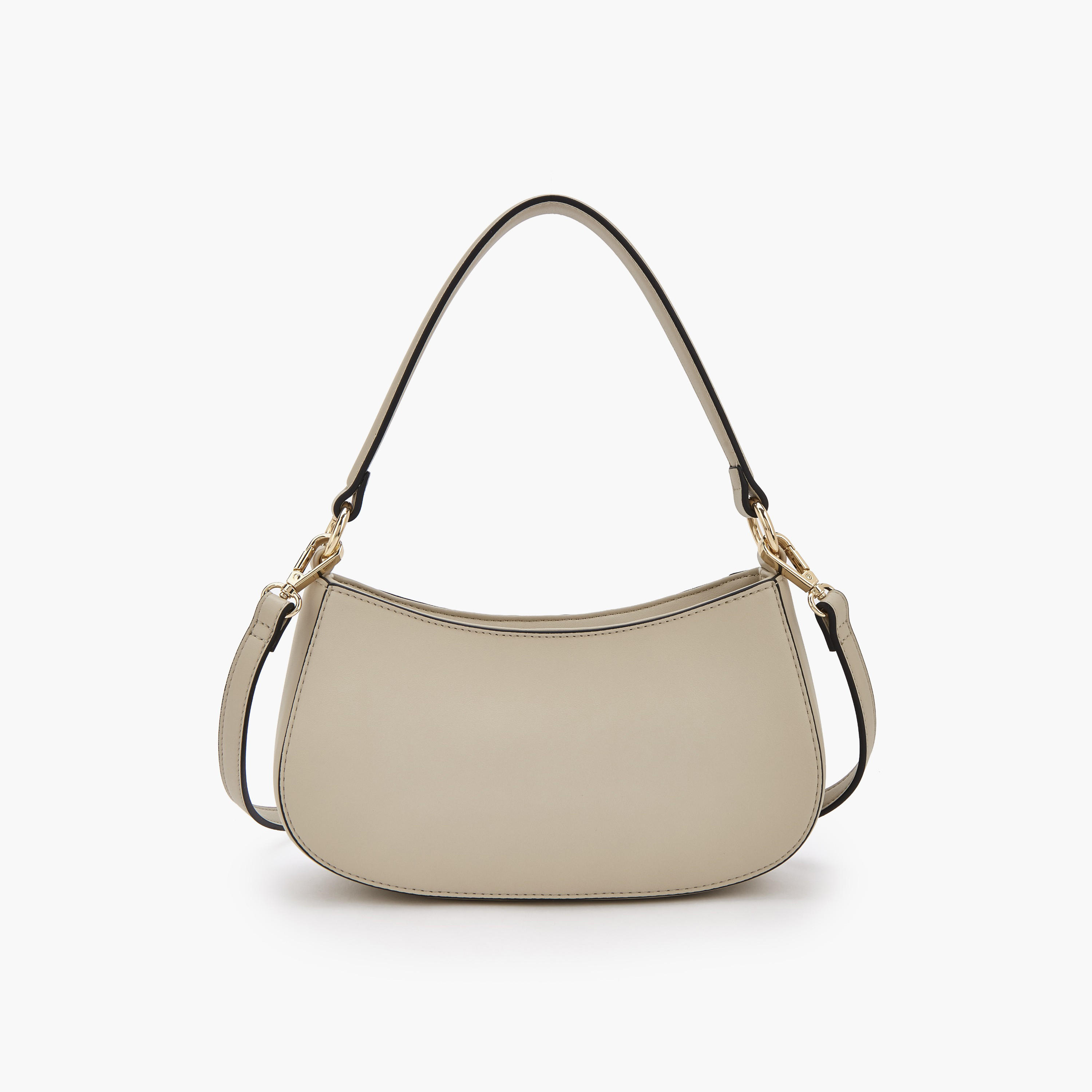 Celeste Monogram Embossed Shoulder Bag with Zip Closure-women-bagsandwallets-handbags-image-4