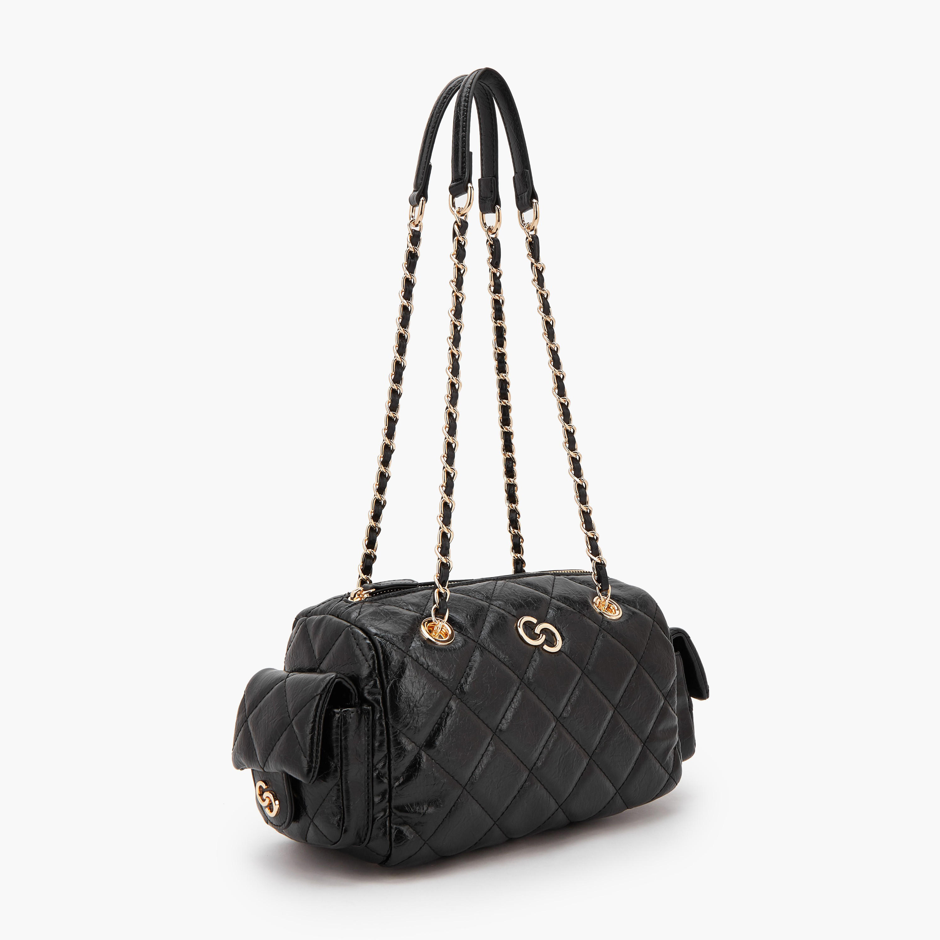 Celeste Quilted Shoulder Bag with Double Handle-women-bagsandwallets-handbags-image-2