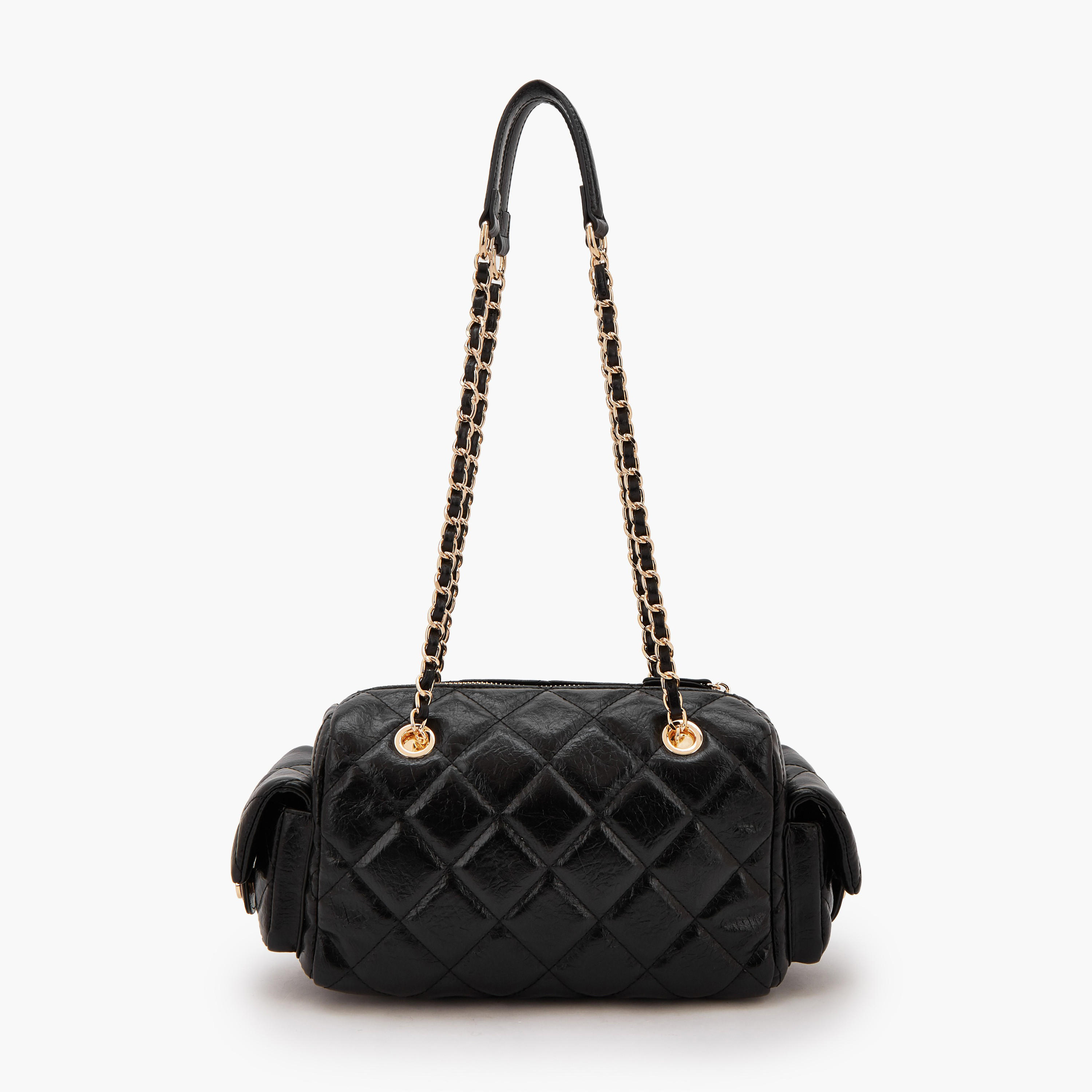 Celeste Quilted Shoulder Bag with Double Handle-women-bagsandwallets-handbags-image-4