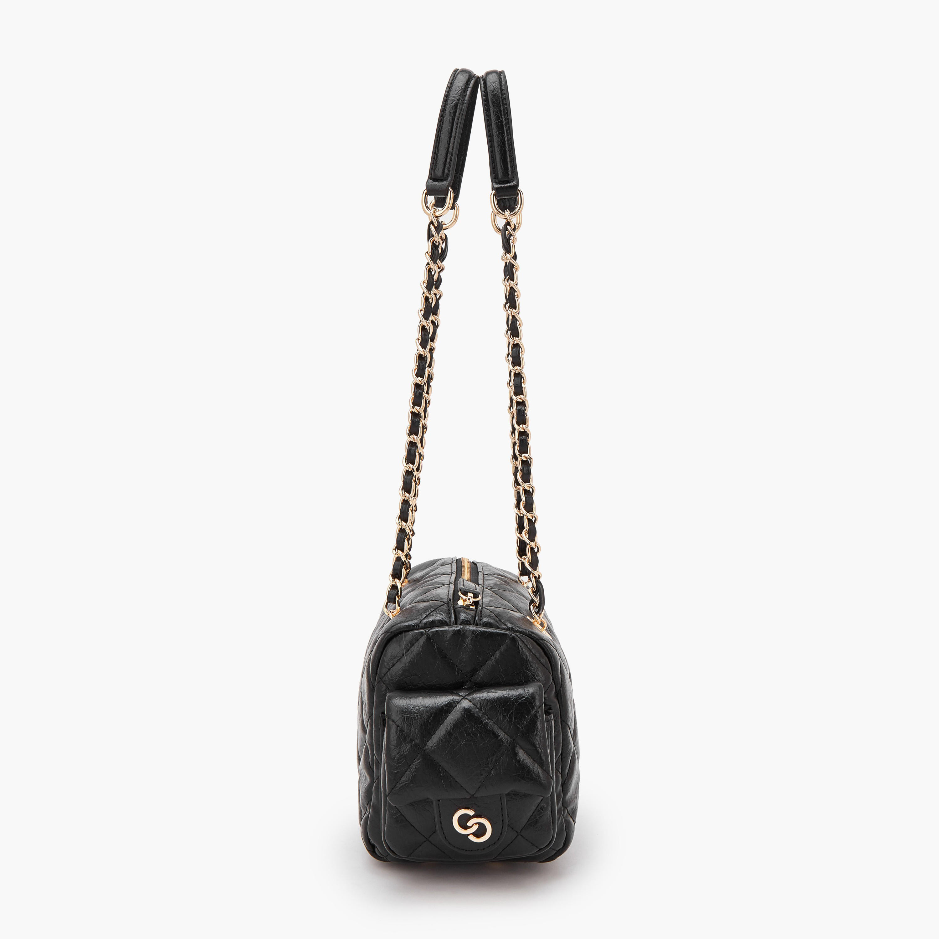 Celeste Quilted Shoulder Bag with Double Handle-women-bagsandwallets-handbags-image-5
