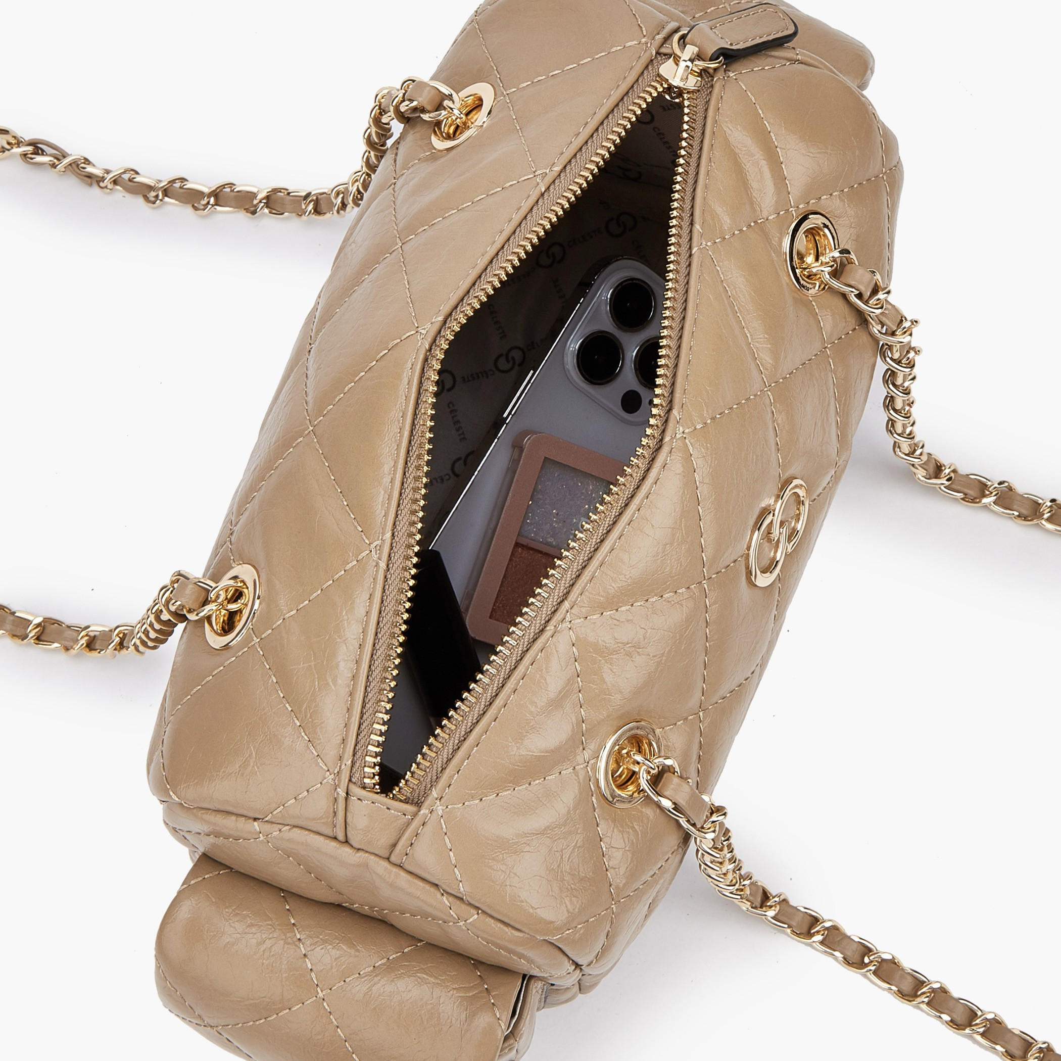 Celeste Quilted Shoulder Bag with Double Handle-women-bagsandwallets-handbags-image-4