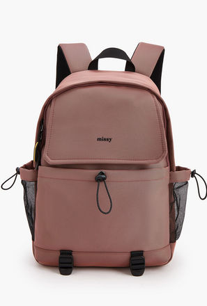 شنطة ظهر سادة برباط أمامي مرن من ميسي-women-bagsandwallets-backpacks-image-1