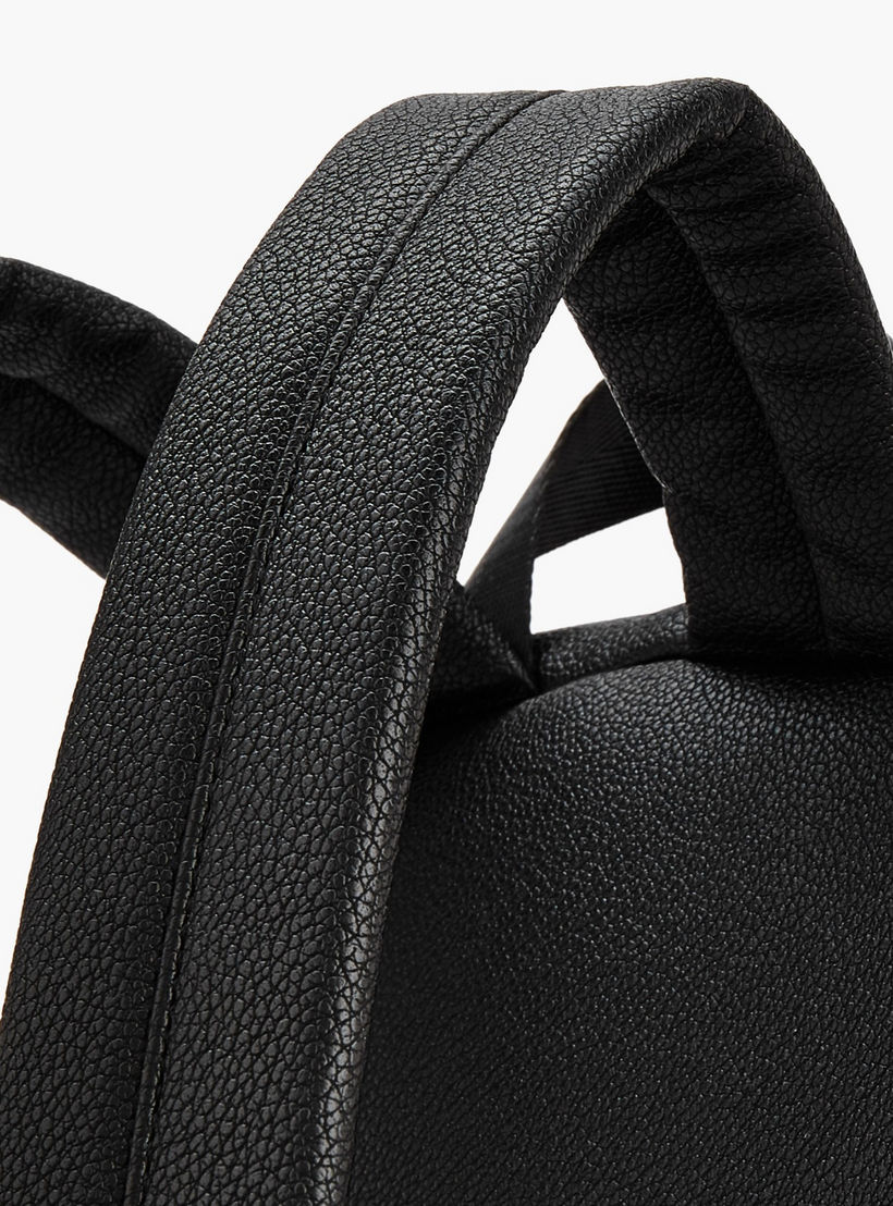 شنطة ظهر بارزة الملمس مع محفظة بطبعات من ميسي-women-bagsandwallets-backpacks-image-2