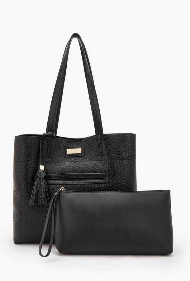 Celeste Textured Tote Bag with Pouch-women-image-1