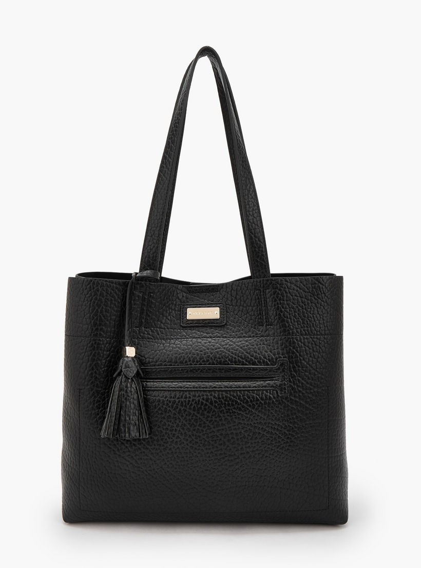 Celeste Textured Tote Bag with Pouch-women-bagsandwallets-handbags-image-3