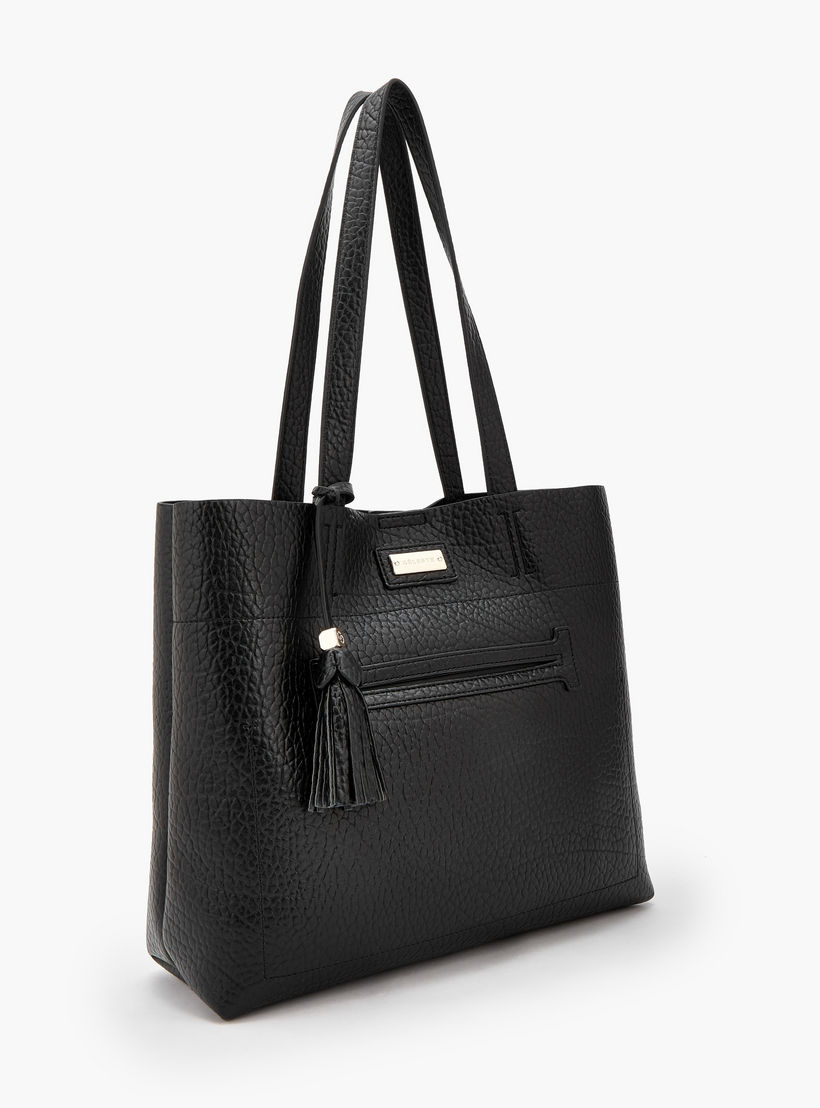 Celeste Textured Tote Bag with Pouch-women-bagsandwallets-handbags-image-5