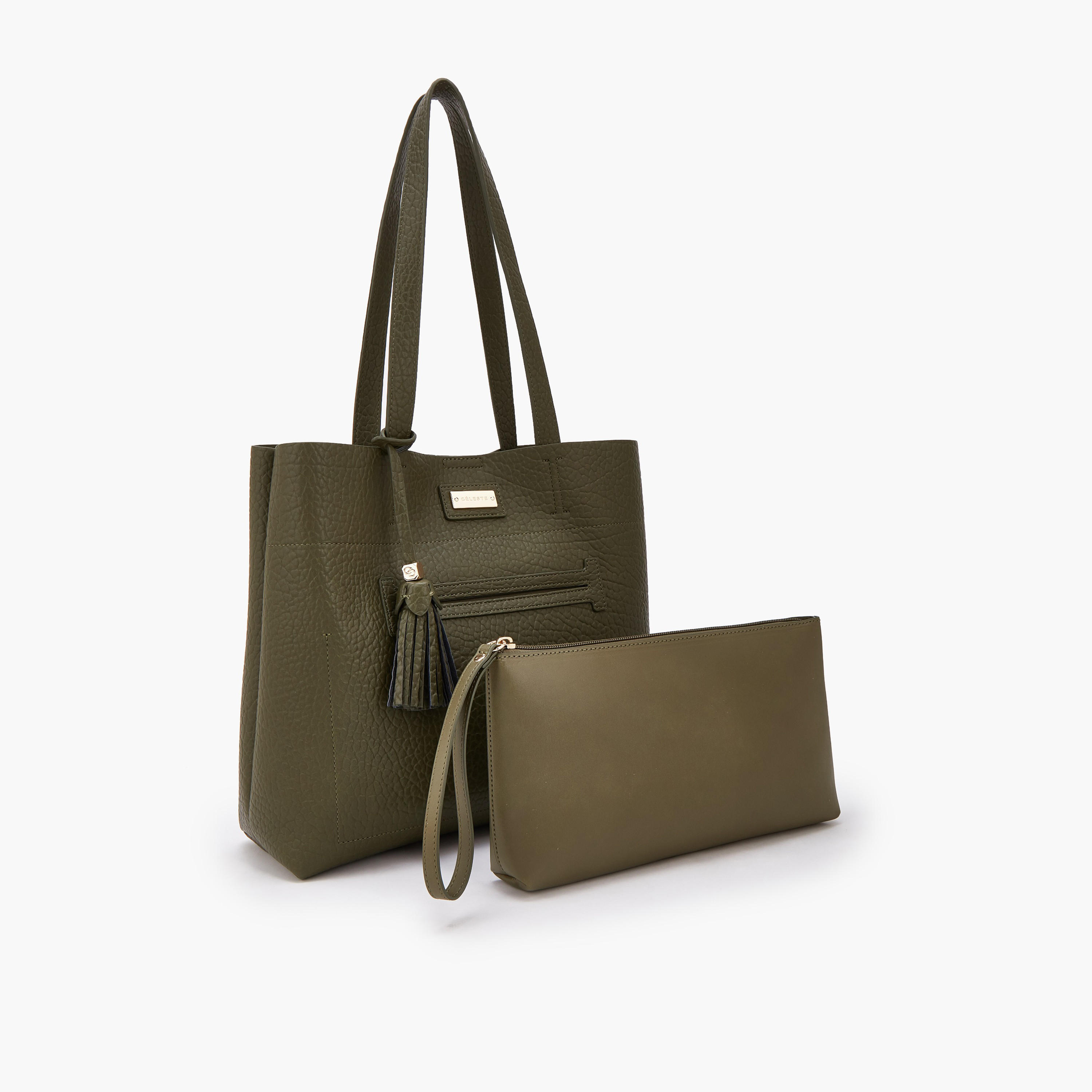 شنطة توتي بارزة الملمس مع شنطة صغيرة من سيليست-women-bagsandwallets-handbags-image-4