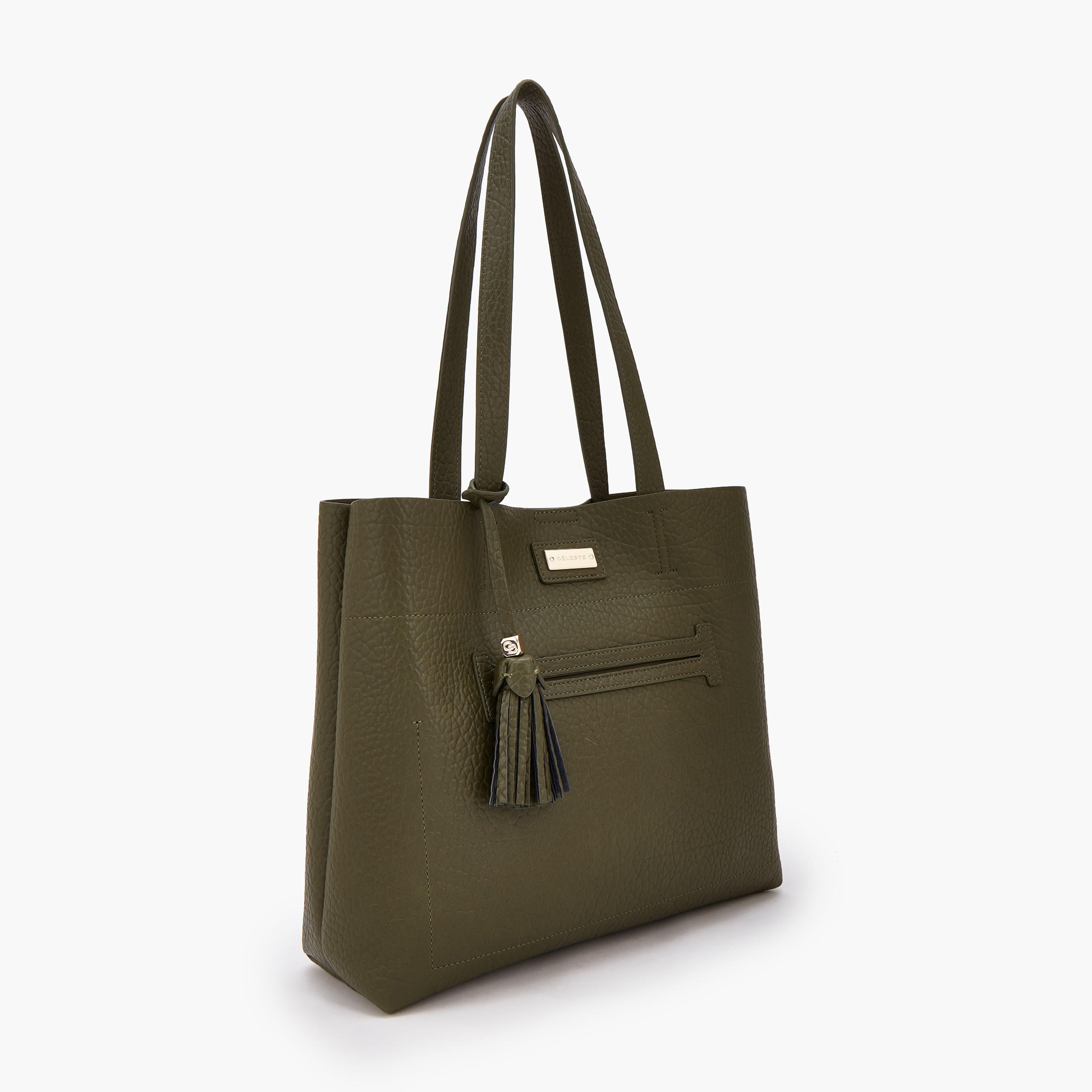 شنطة توتي بارزة الملمس مع شنطة صغيرة من سيليست-women-bagsandwallets-handbags-image-5