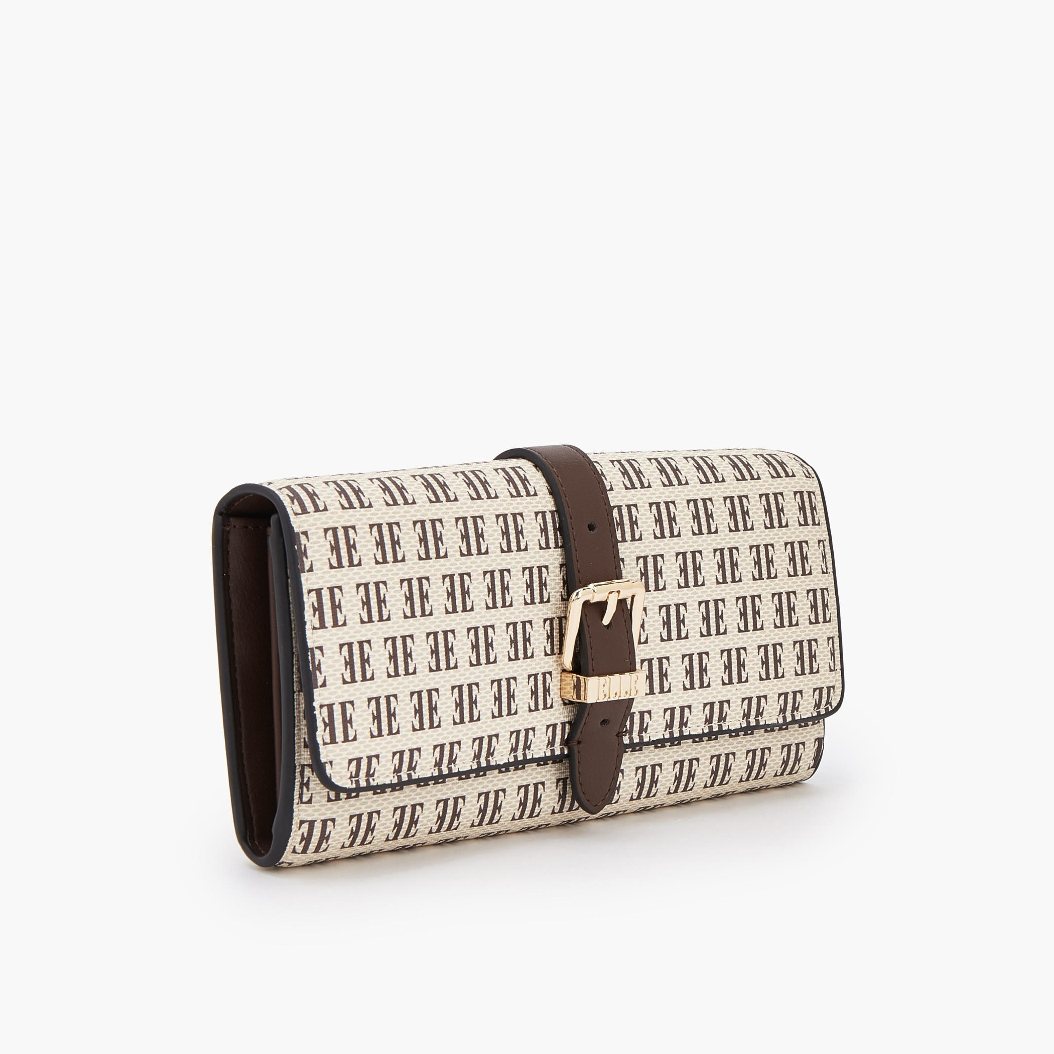 محفظة بطبعة مونوجرام مع إغلاق بزر كبس من إل-women-bagsandwallets-wallets-image-2