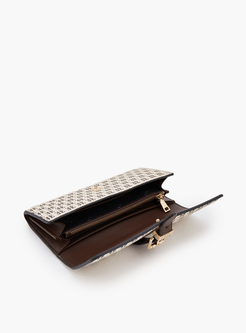 محفظة بطبعة مونوجرام مع إغلاق بزر كبس من إل-women-bagsandwallets-wallets-image-6