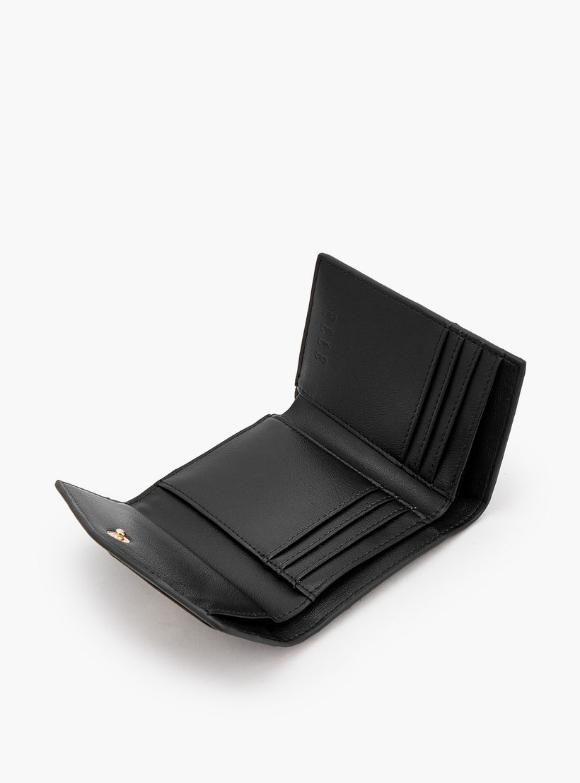 Elle Textured Tri-Fold Wallet with Button Closure-women-bagsandwallets-wallets-image-6