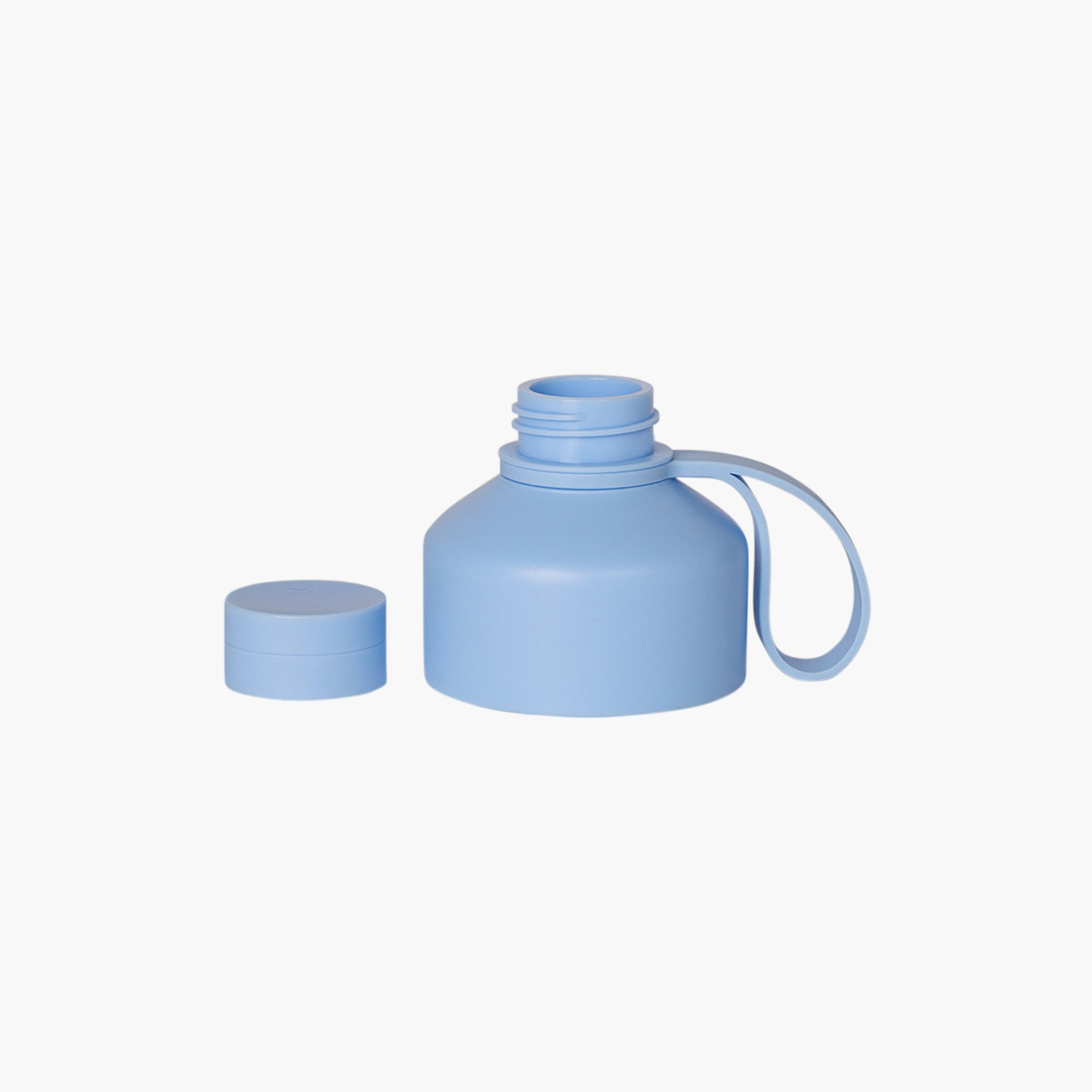 Glow Up Collection Water Bottle-750 Ml-Twisting Lid- (304 Stainless Steel) Blue \ 7.9X27-household-dining-drinkserveware-bottles-image-5
