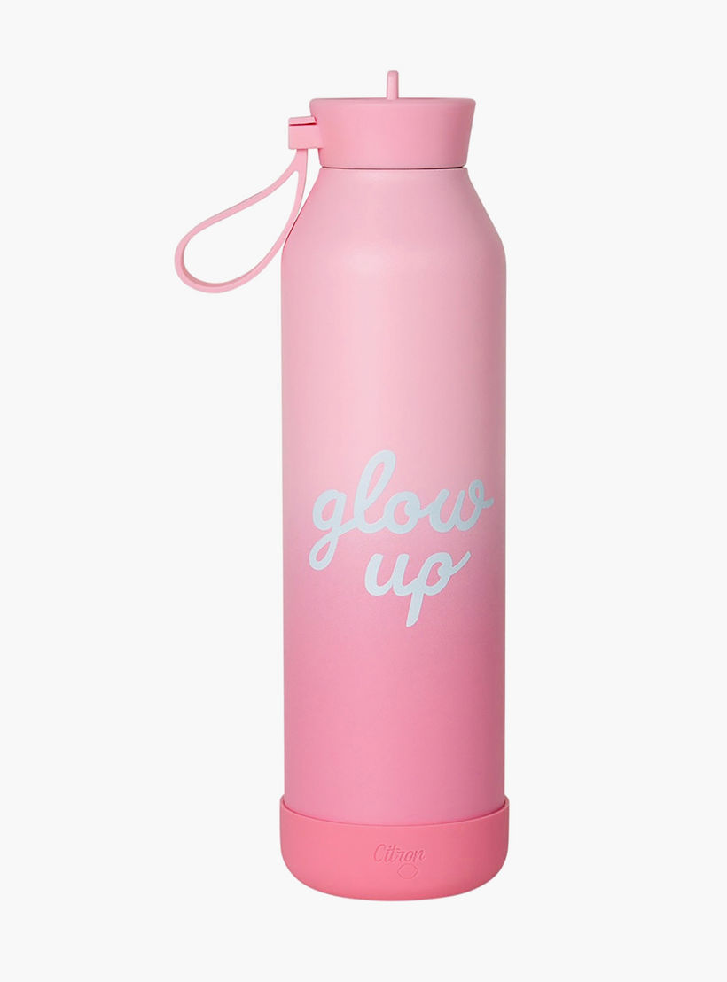 Glow Up Collection Water Bottle-750 Ml-Twisting Lid- (304 Stainless Steel) Multicolor \ 7X26.7-household-dining-drinkserveware-bottles-image-1