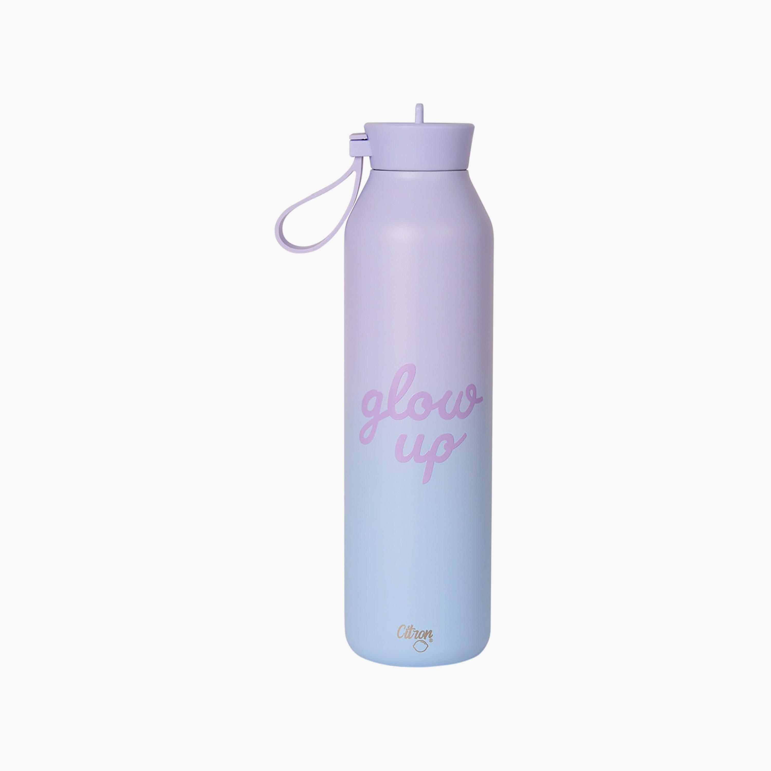 Glow Up Collection Water Bottle-750 Ml-Twisting Lid- (304 Stainless Steel) Multicolor \ 7X26.7-household-dining-drinkserveware-bottles-image-1