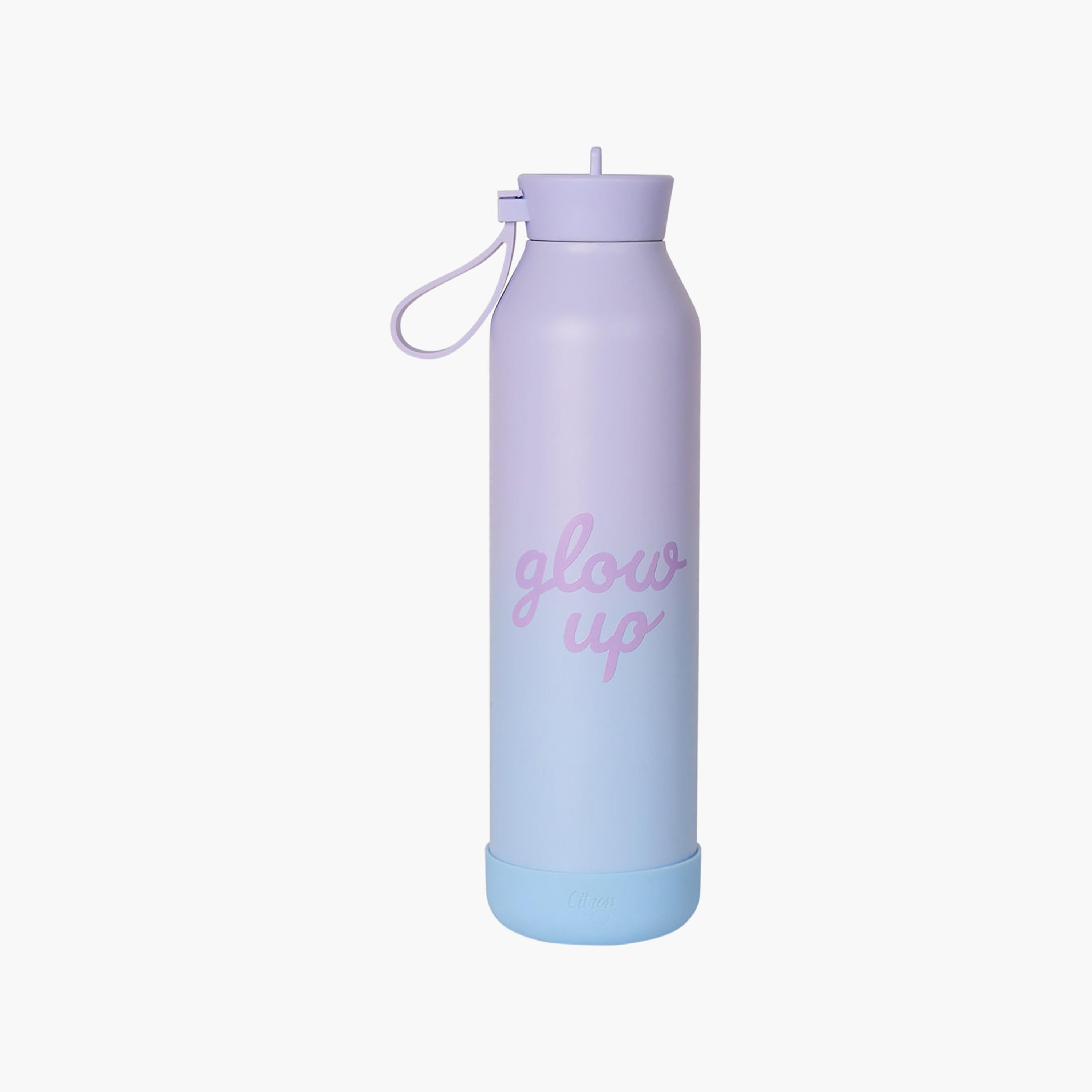 Glow Up Collection Water Bottle-750 Ml-Twisting Lid- (304 Stainless Steel) Multicolor \ 7X26.7-household-dining-drinkserveware-bottles-image-5