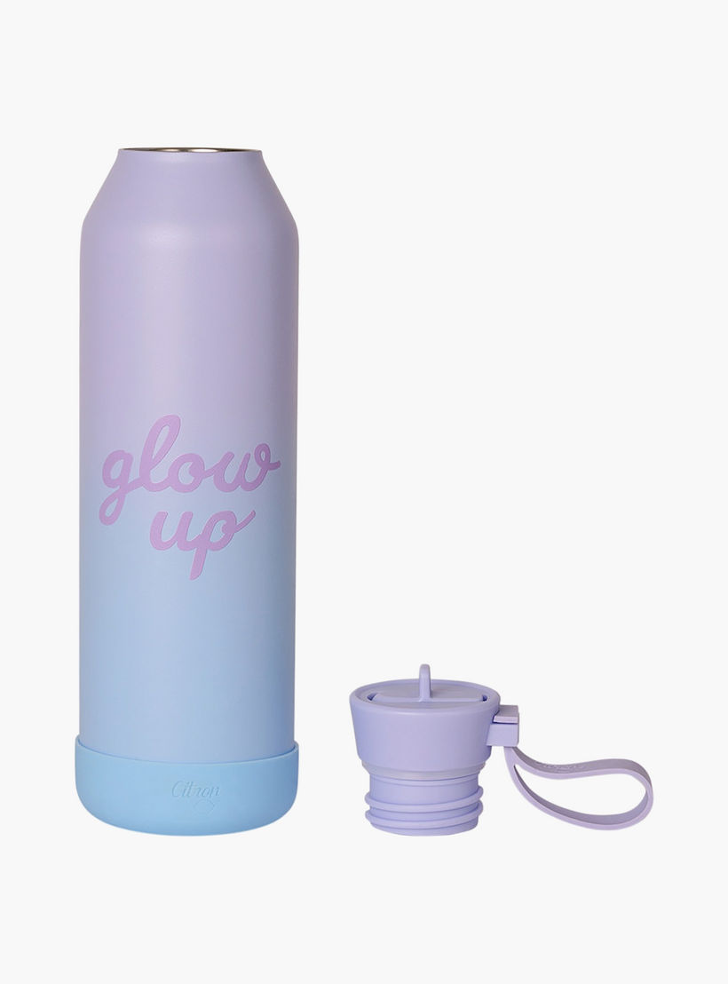 Glow Up Collection Water Bottle-750 Ml-Twisting Lid- (304 Stainless Steel) Multicolor \ 7X26.7-household-dining-drinkserveware-bottles-image-6