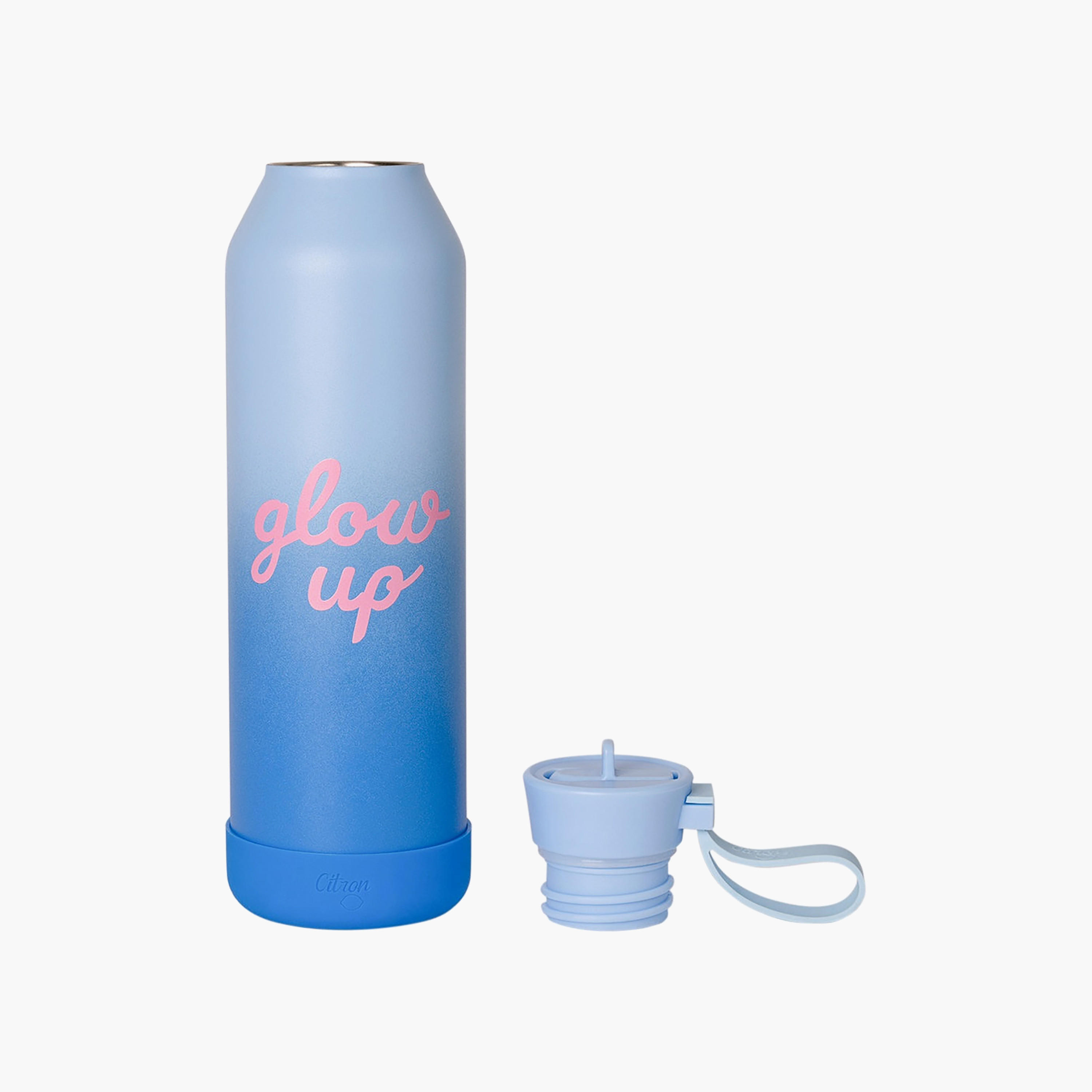 Glow Up Collection Water Bottle-750 Ml-Twisting Lid- (304 Stainless Steel) Multicolor \ 7X26.7-household-dining-drinkserveware-bottles-image-6