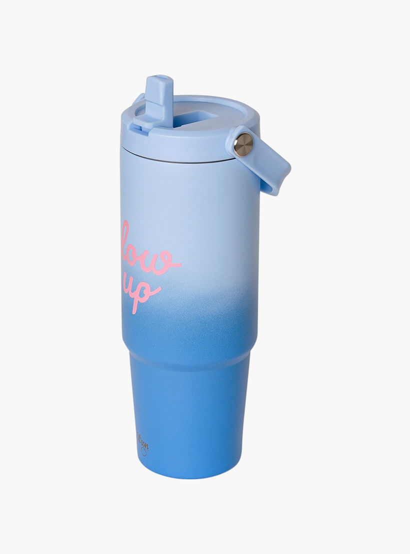 Glow Up Collection Insulated Tumbler-900 Ml-Twisting Lid- (304 Stainless Steel) Multicolor \ 9X30-household-dining-drinkserveware-bottles-image-3