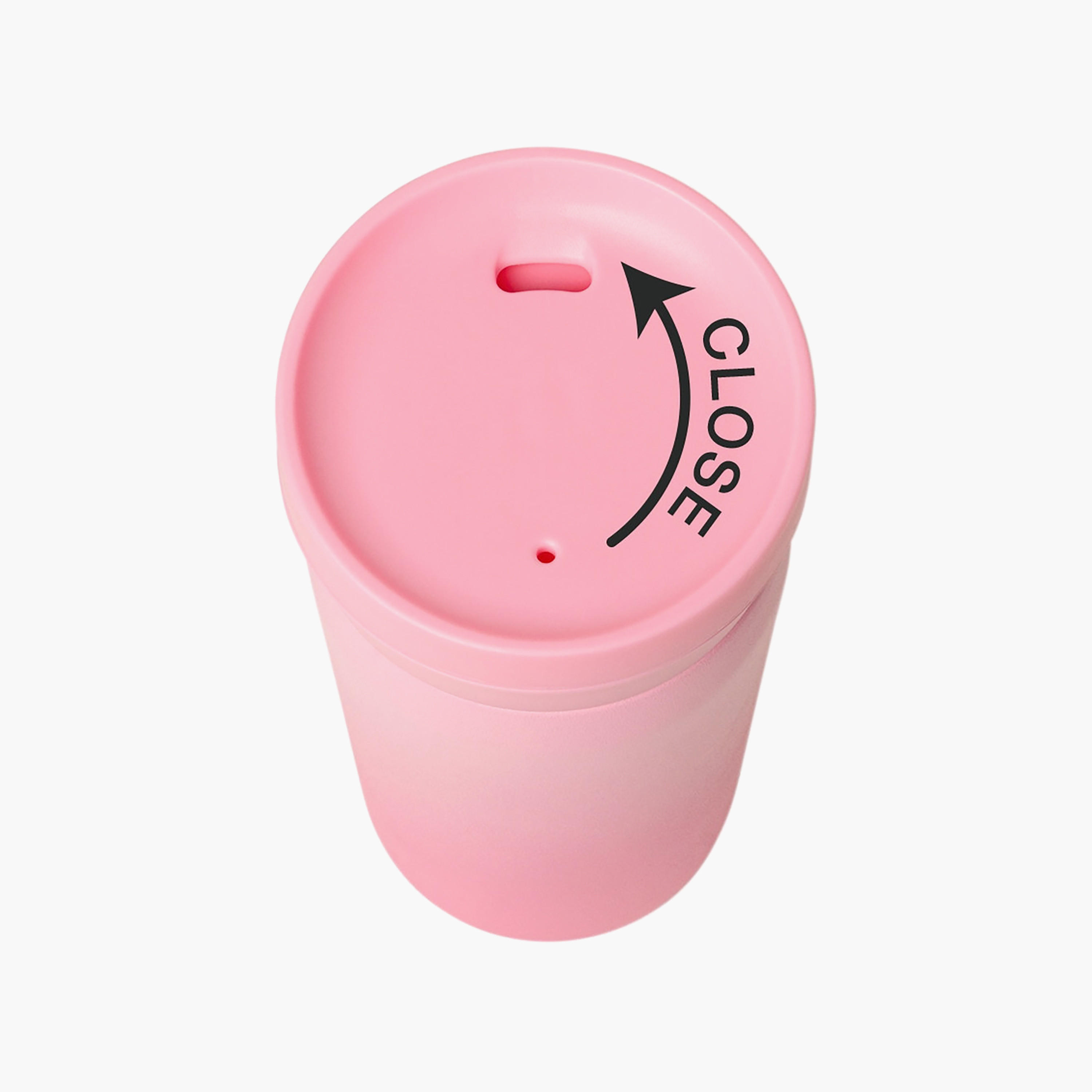Glow Up Collection Coffee Mug-320 Ml-Twisting Lid- (304 Stainless Steel) Pink \ 7.36X15.2-household-dining-drinkserveware-bottles-image-2