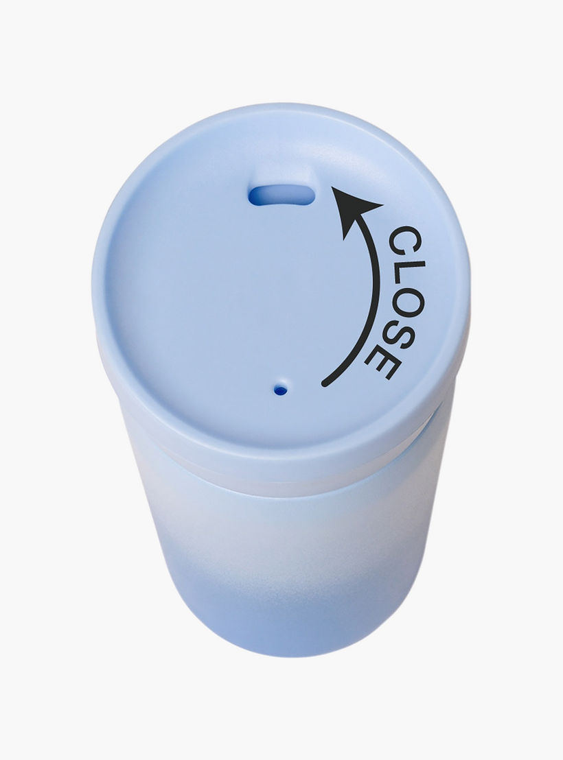 Glow Up Collection Coffee Mug-320 Ml-Twisting Lid- (304 Stainless Steel) Blue \ 7.36X15.2-household-dining-drinkserveware-bottles-image-2