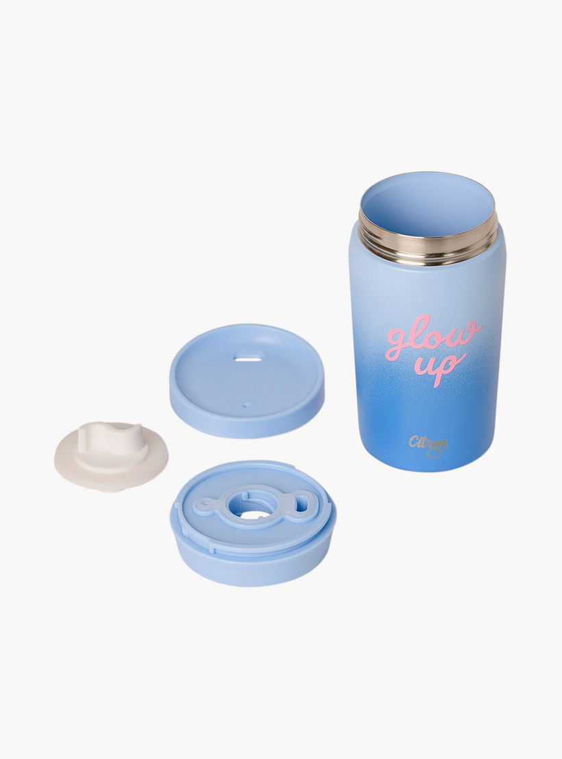 Glow Up Collection Coffee Mug-320 Ml-Twisting Lid- (304 Stainless Steel) Blue \ 7.36X15.2-household-dining-drinkserveware-bottles-image-6