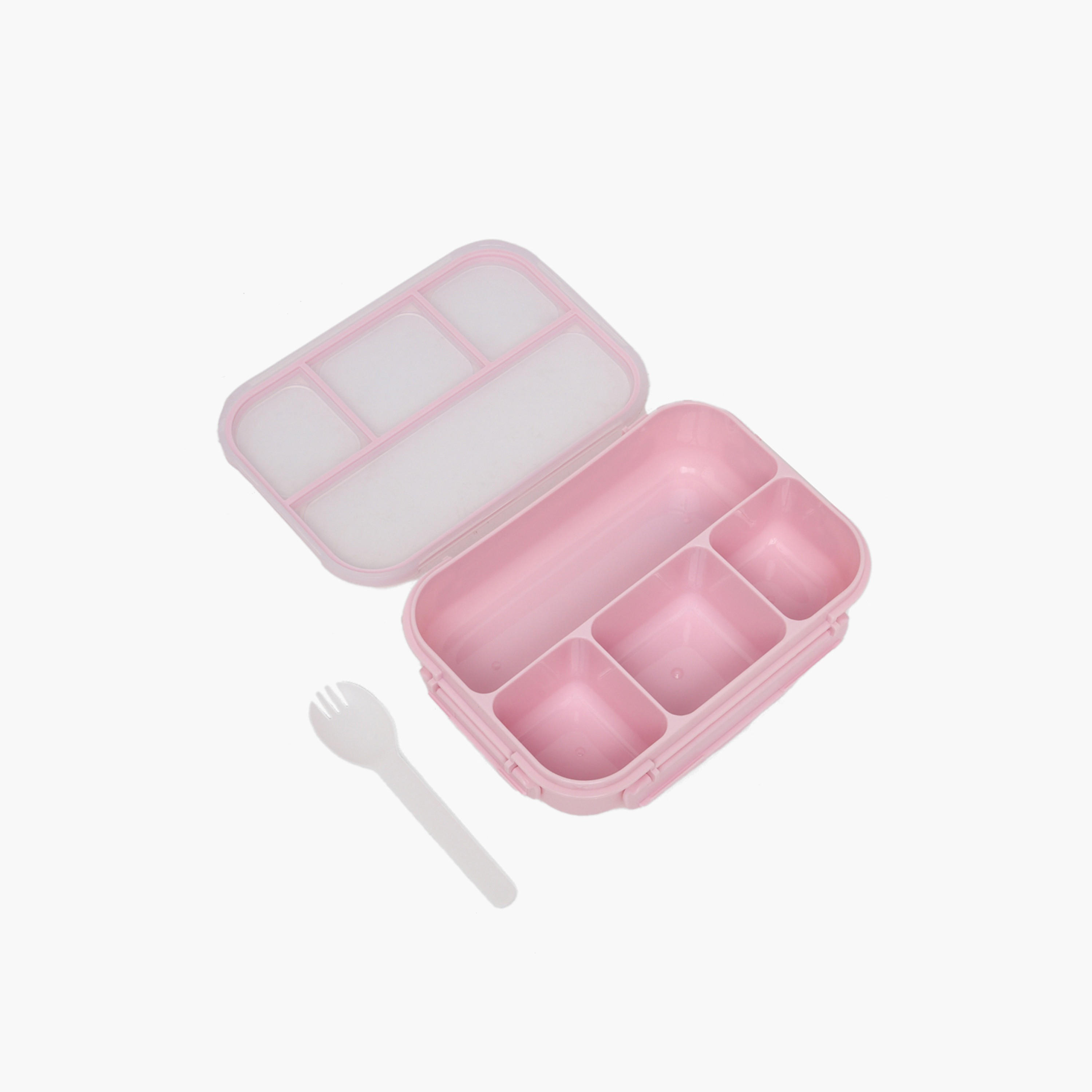 Solid Bento Lunch Box for Girls with Cutlery - 1.3 L-school-lunchessentials-lunchboxes-image-7