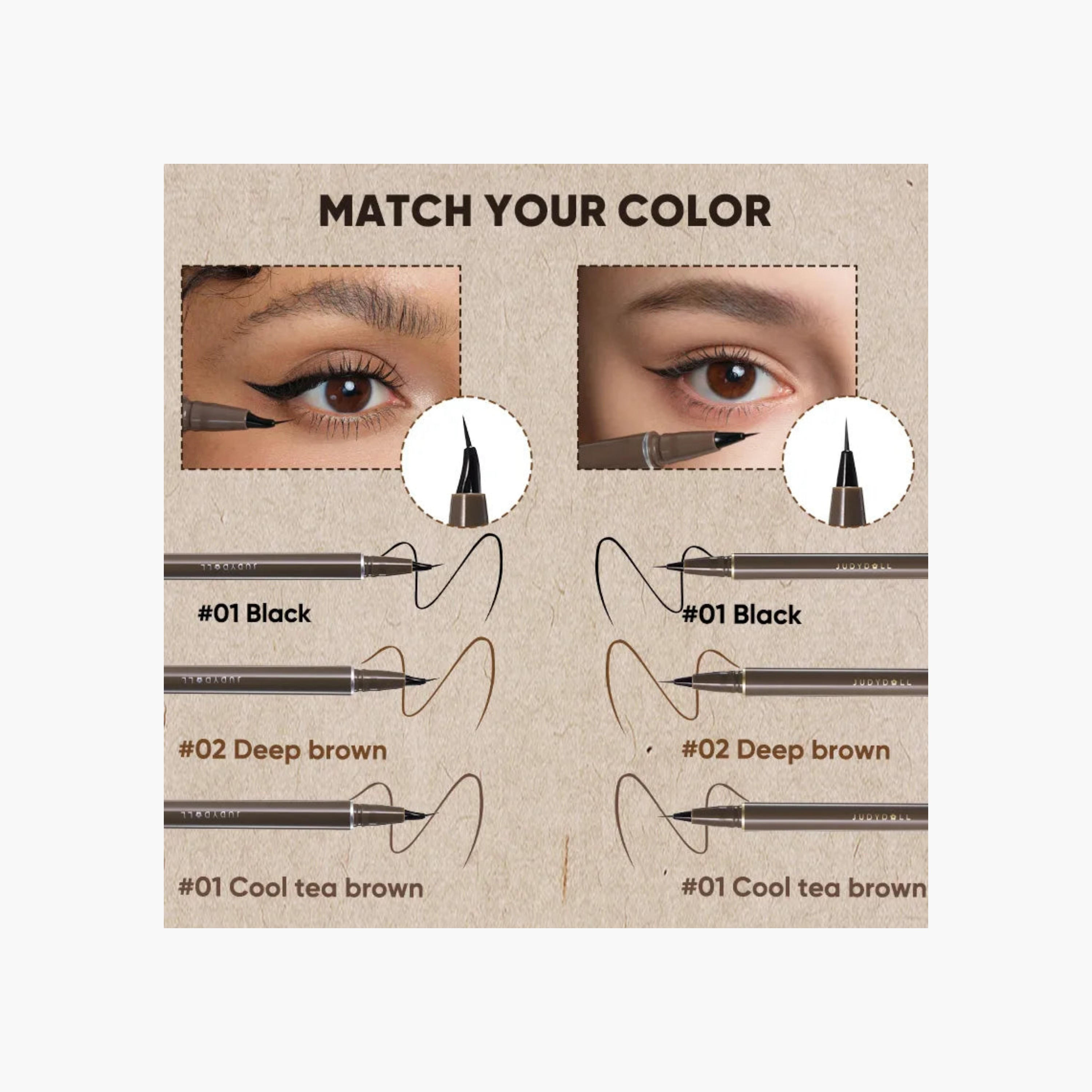 Judydoll Slim Liquid Eyeliner - 02Deep Brown-beautyandpersonalcare-makeup-eyes-eyeliners-image-5