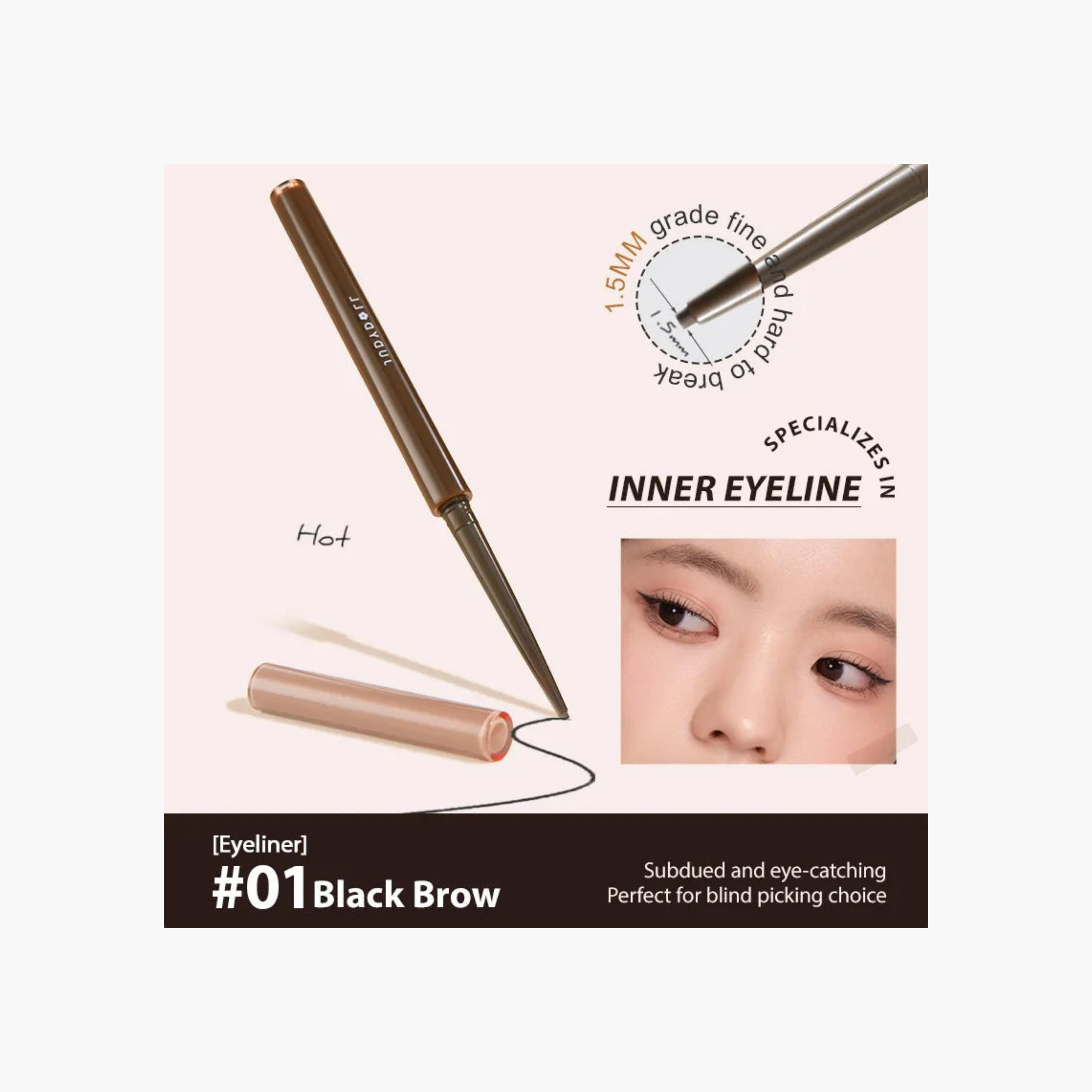 Judydoll Ultrafine Eyeliner - 01Black Brown-beautyandpersonalcare-makeup-eyes-eyeliners-image-4