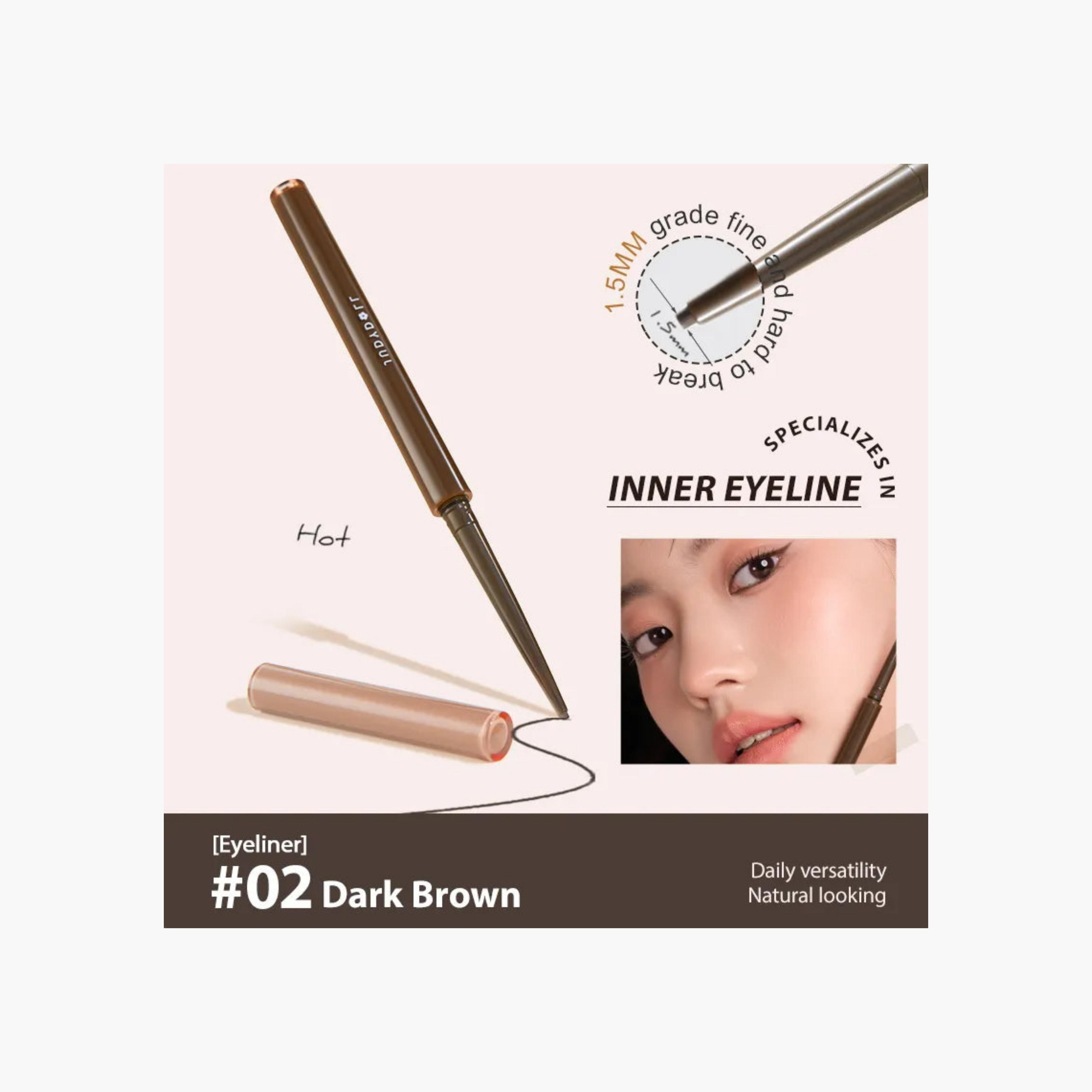 Judydoll Ultrafine Eyeliner - 02Dark Brown-beautyandpersonalcare-makeup-eyes-eyeliners-image-1