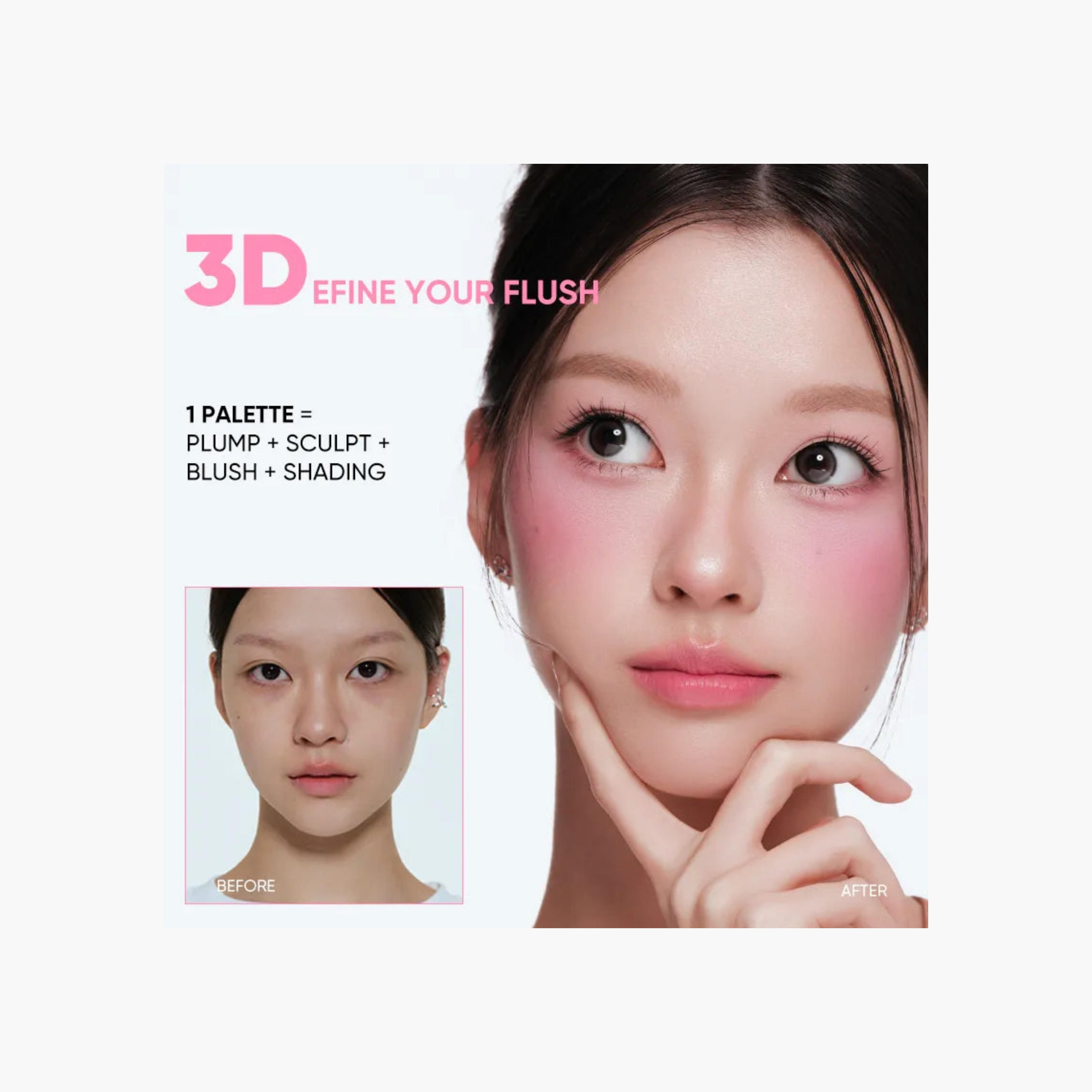 Judydoll Blush&Highlight Palette - 103-beautyandpersonalcare-makeup-face-highlighters-image-2