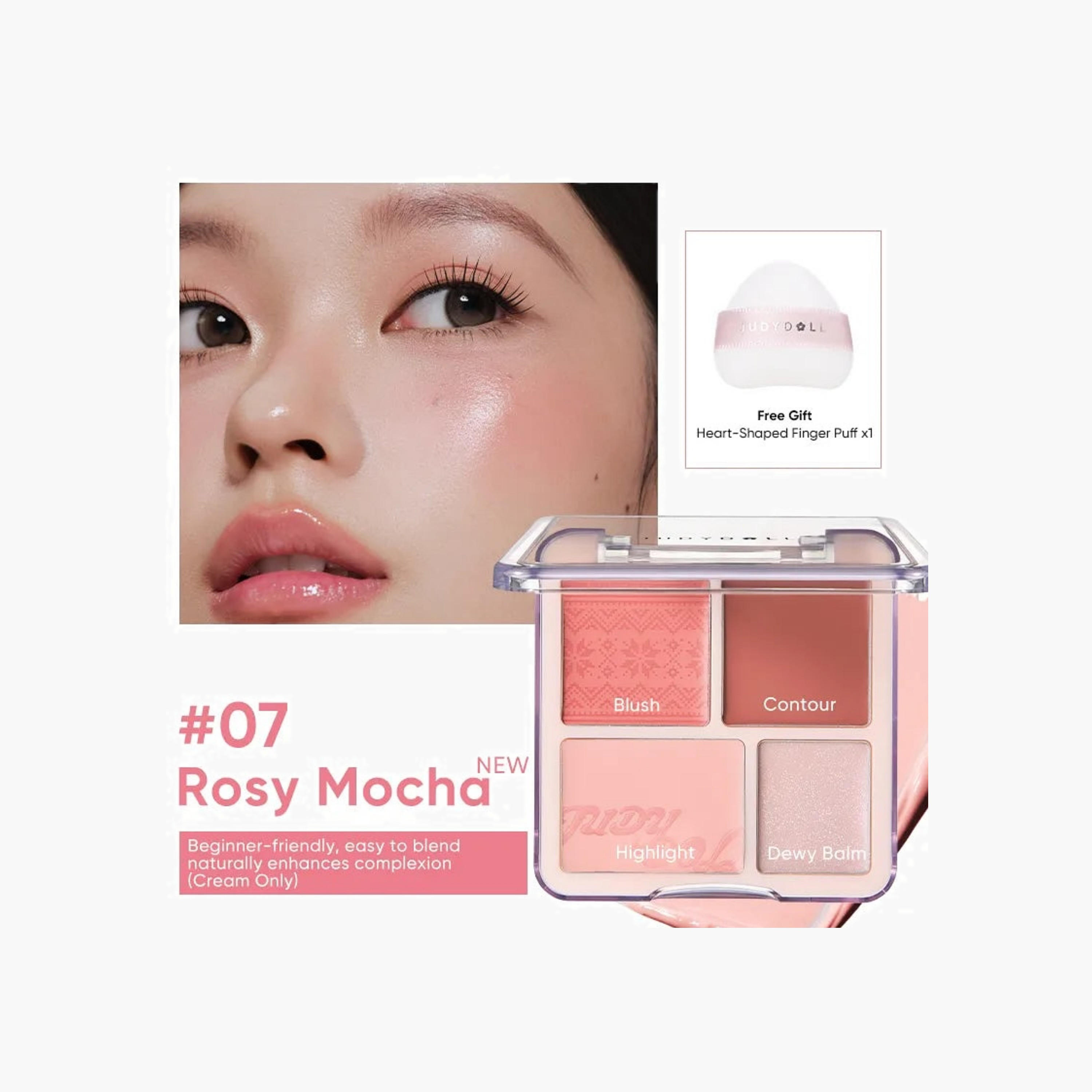 Judydoll Blush&Highlight Palette - 07-beautyandpersonalcare-makeup-face-highlighters-image-1