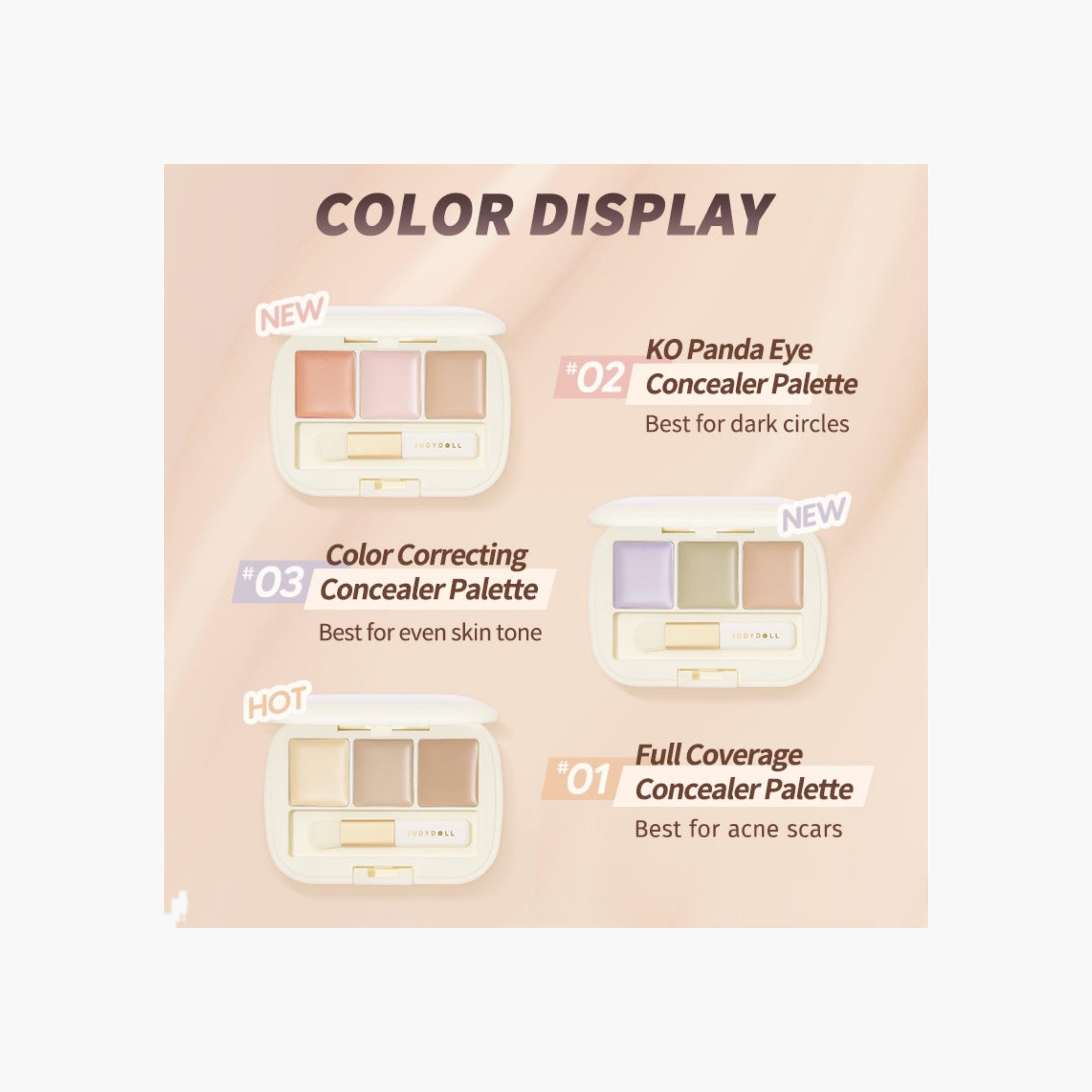 Judydoll Three-Color Concealer Palette - 01-beautyandpersonalcare-makeup-face-concealers-image-4