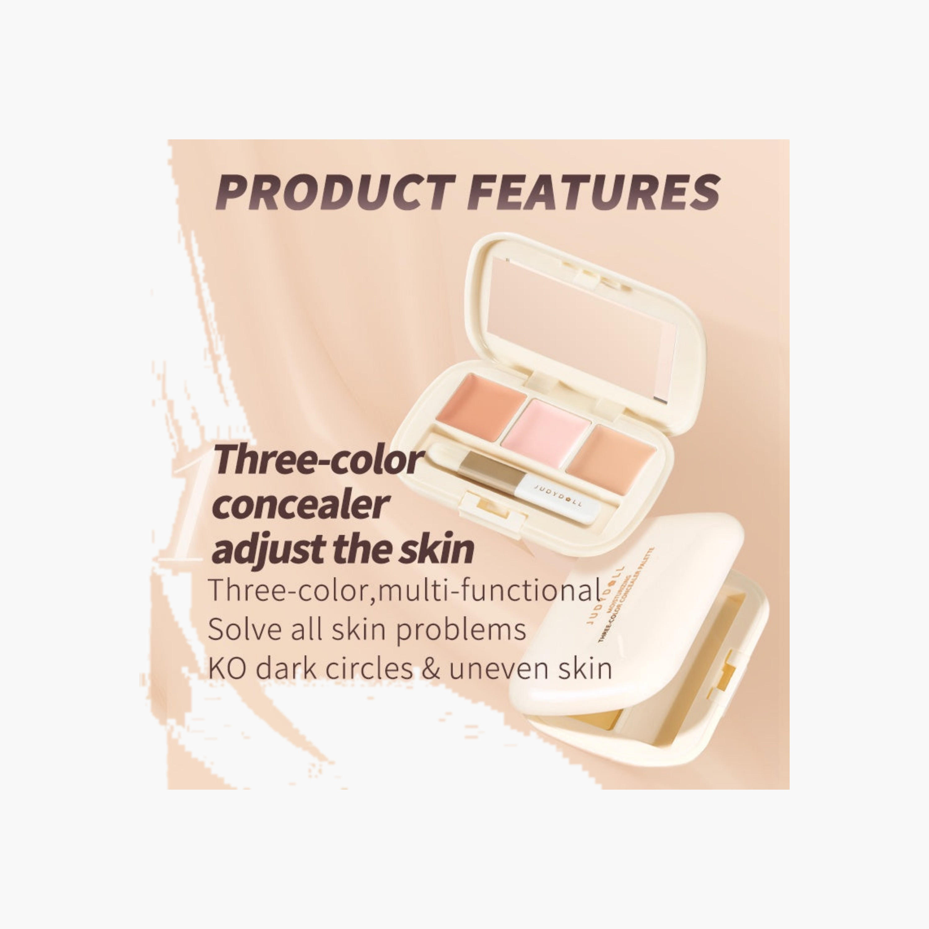 Judydoll Three-Color Concealer Palette - 02-beautyandpersonalcare-makeup-face-concealers-image-2