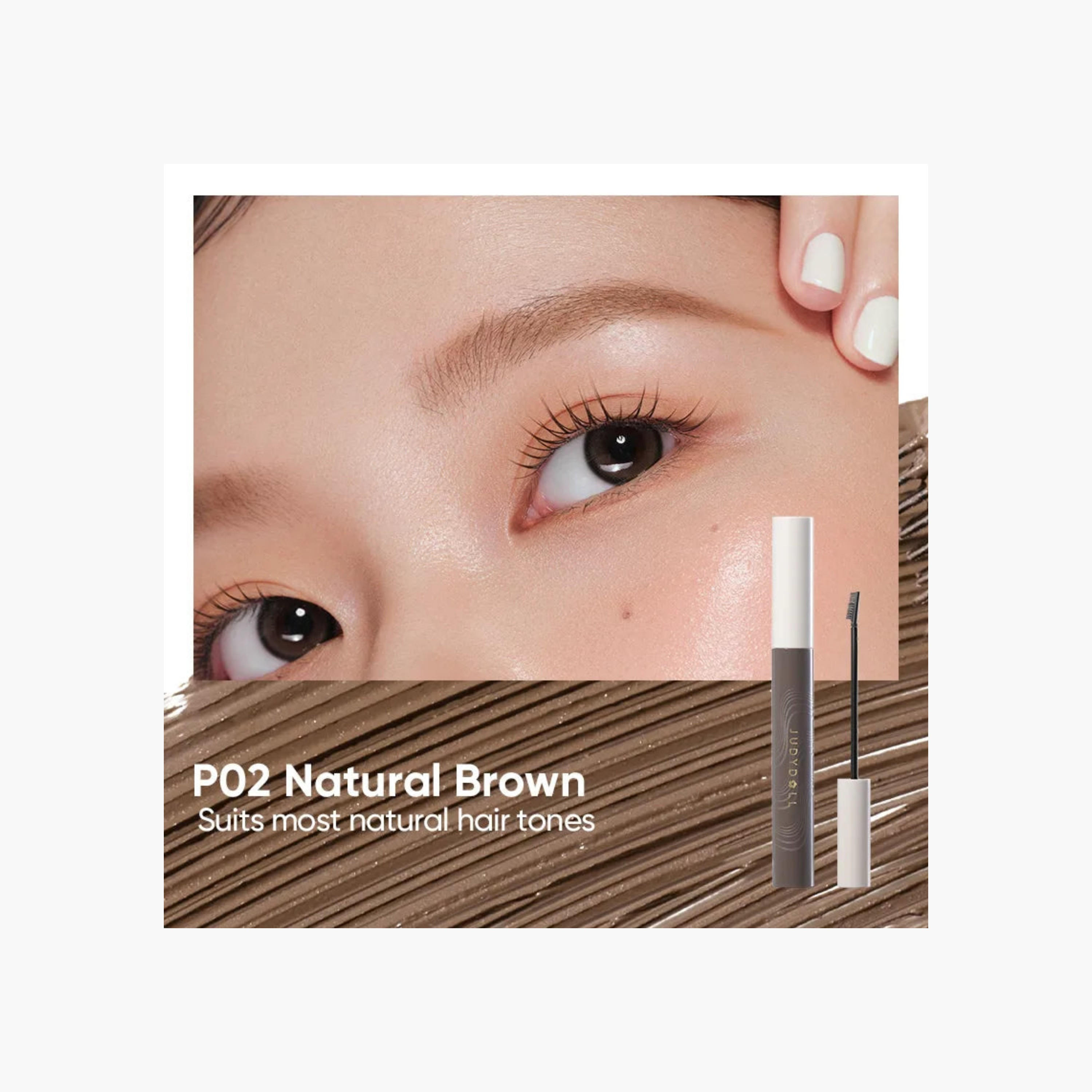 Judydoll Precision & Longwear Brow Mascara - P02 Soft Brown-beautyandpersonalcare-makeup-eyes-mascaras-image-9