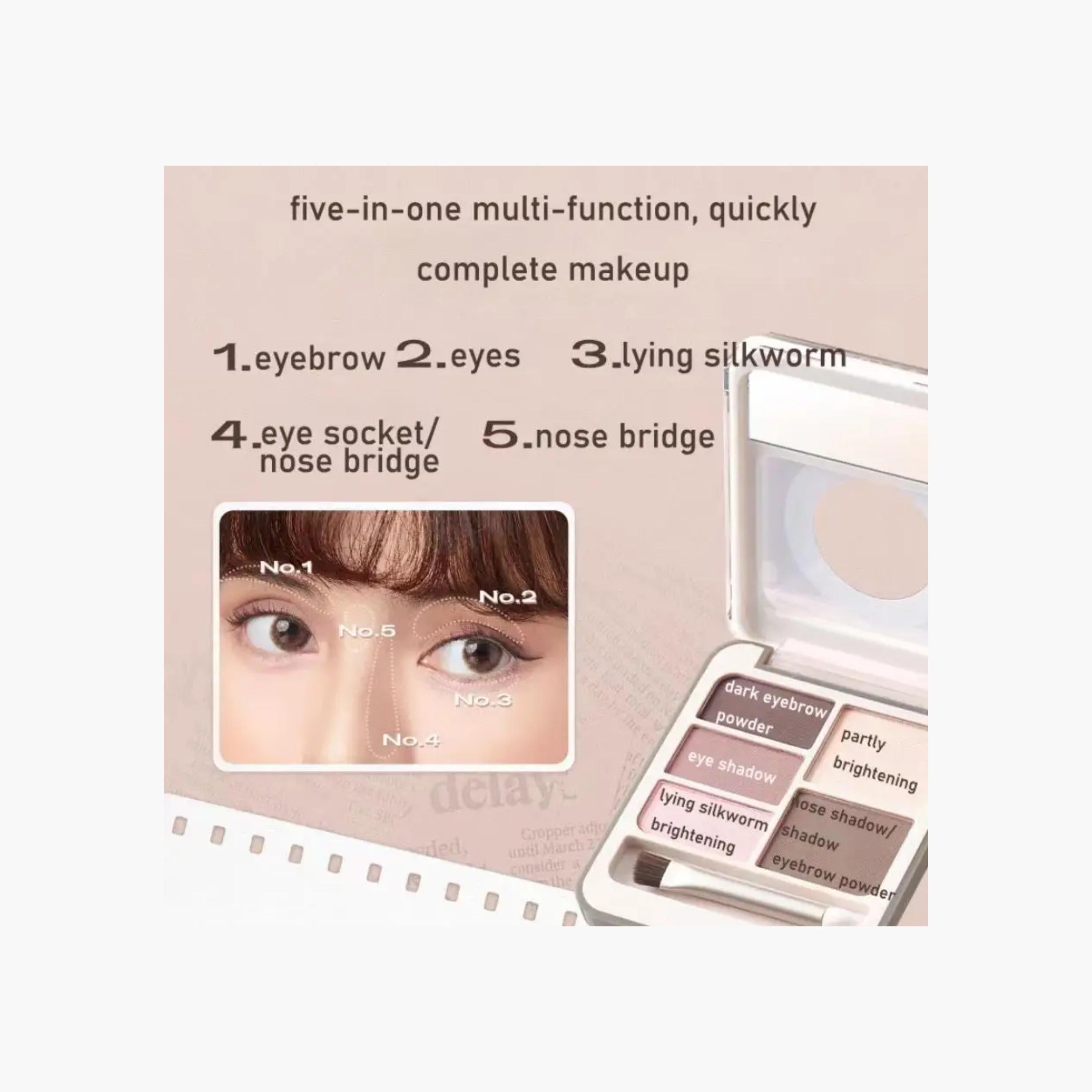 Judydoll Multi 5-Color Face Palette - 02-beautyandpersonalcare-makeup-face-foundations-image-2