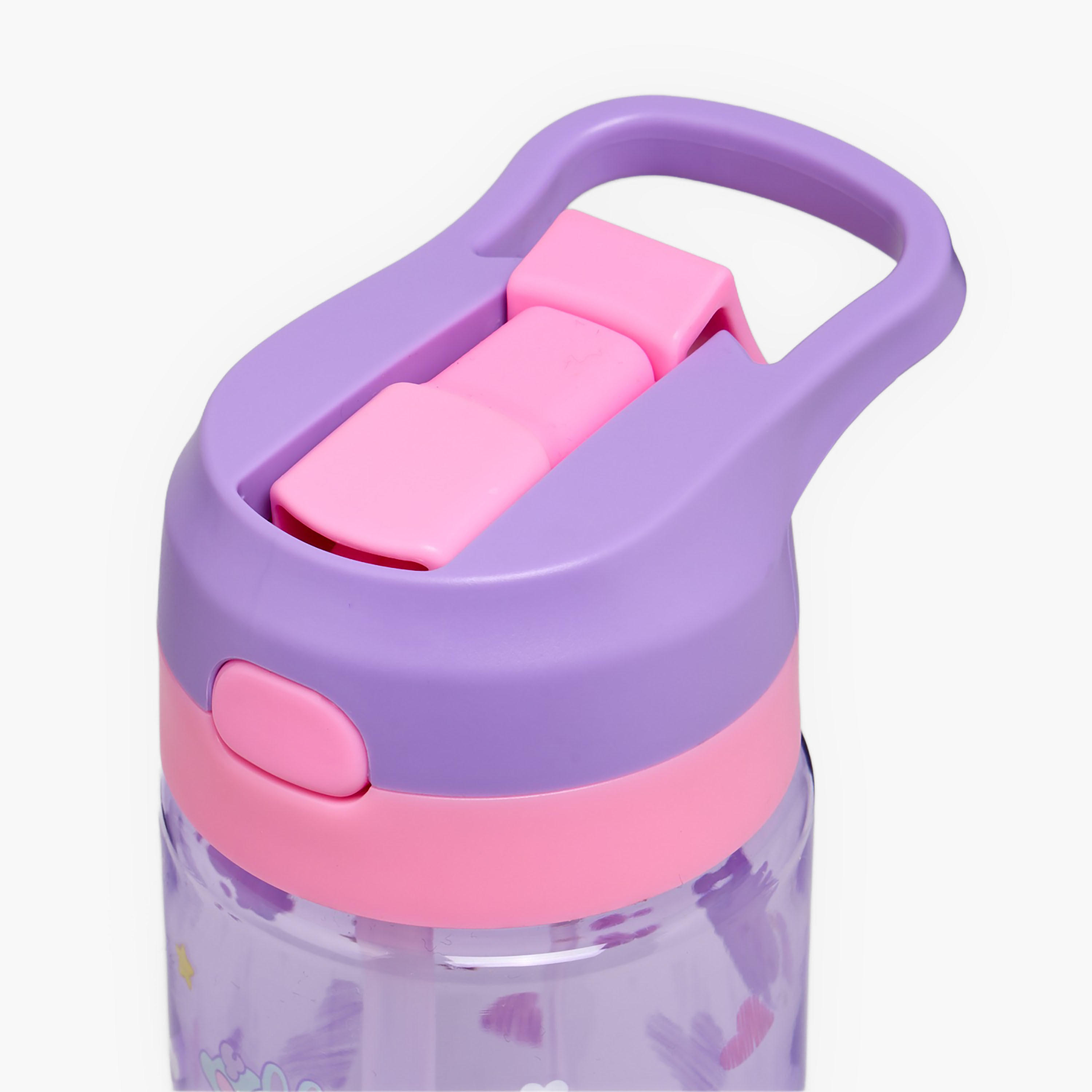قارورة مياه سيليكون بفوهة ومقبض وطبعات من مينمي - 700 مل-school-waterbottles-image-4