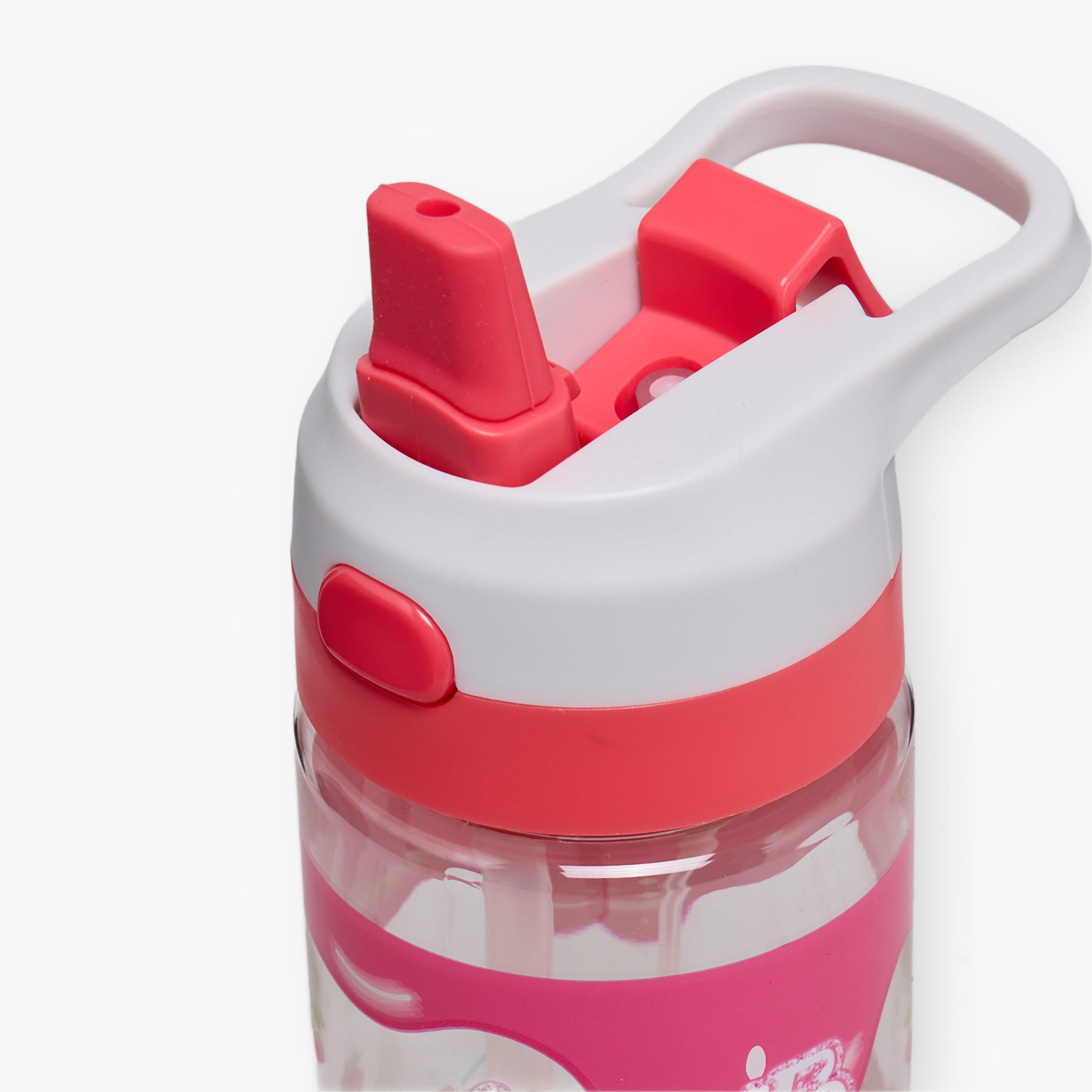 قارورة مياه سيليكون بفوهة وحلقة مقبض وطبعات من مينمي - 700 مل-school-waterbottles-image-6