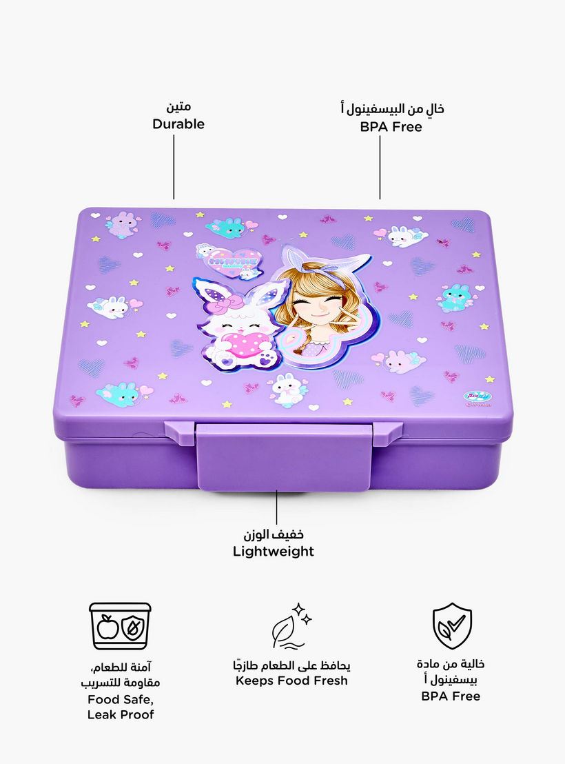 صندوق غداء بـ 5 أقسام وطبعات للبنات من مينمي-school-lunchessentials-lunchboxes-image-2