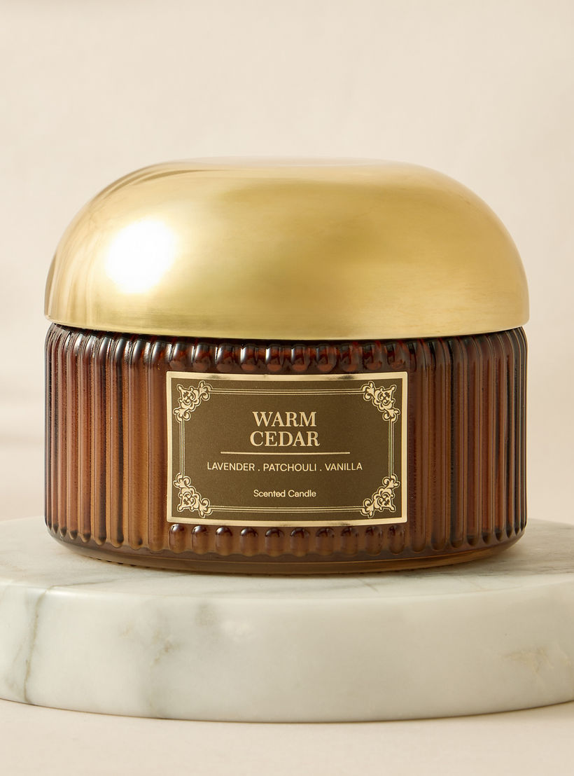 Atelier Warm Cedar Jar Candle - 180 gms-household-homefragrance-candles-image-2