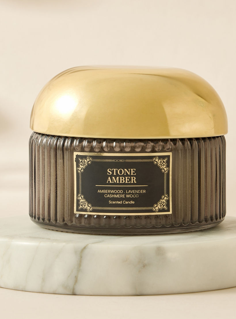 Atelier Stone Amber Jar Candle - 180 gms-household-homefragrance-candles-image-2