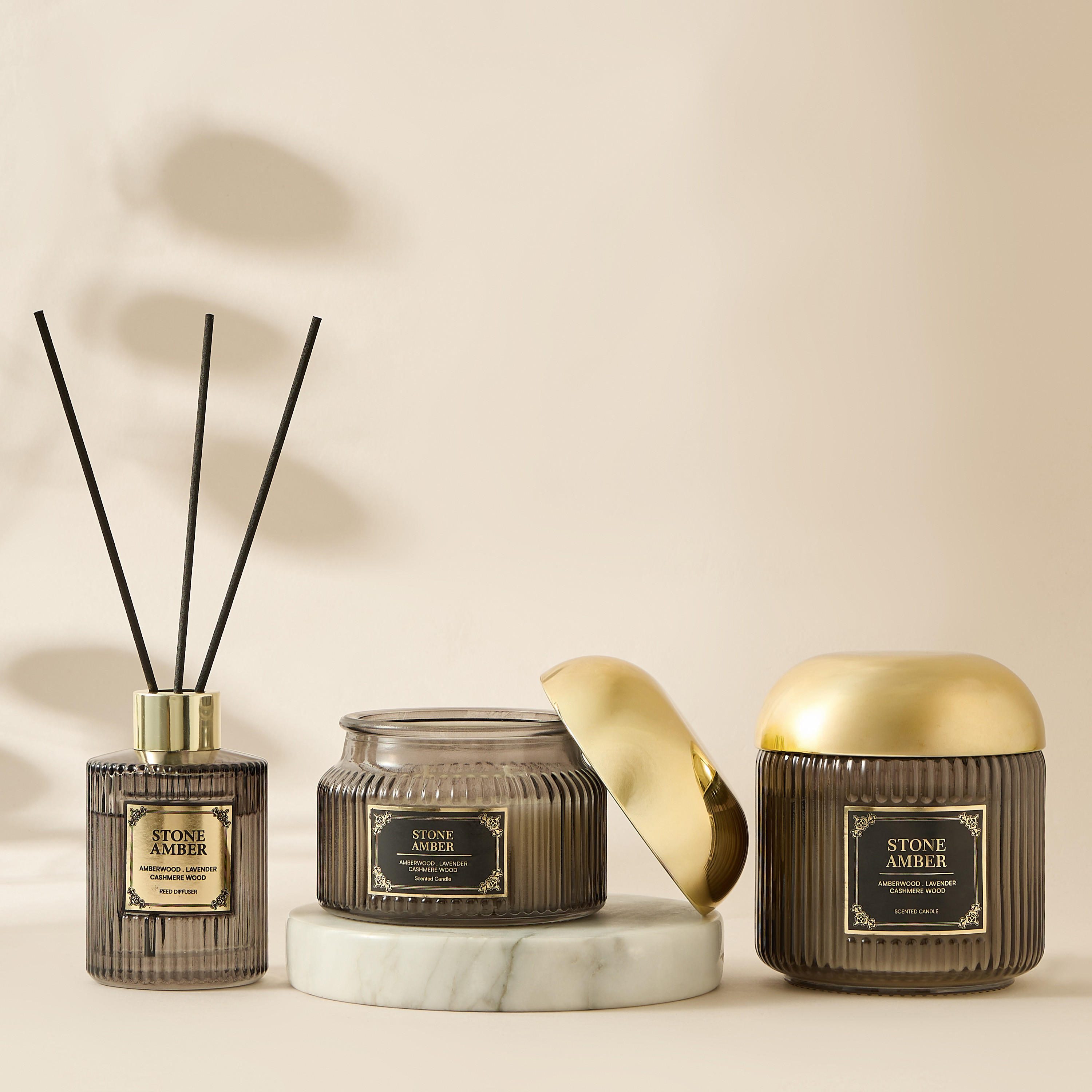 Atelier Stone Amber Jar Candle - 180 gms-household-homefragrance-candles-image-5