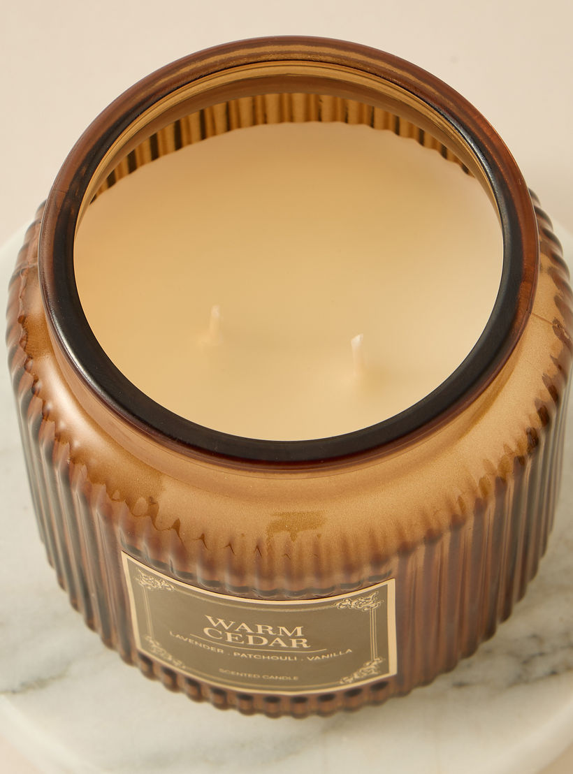 Atelier Warm Cedar Jar Candle - 370 gms-household-homefragrance-candles-image-3