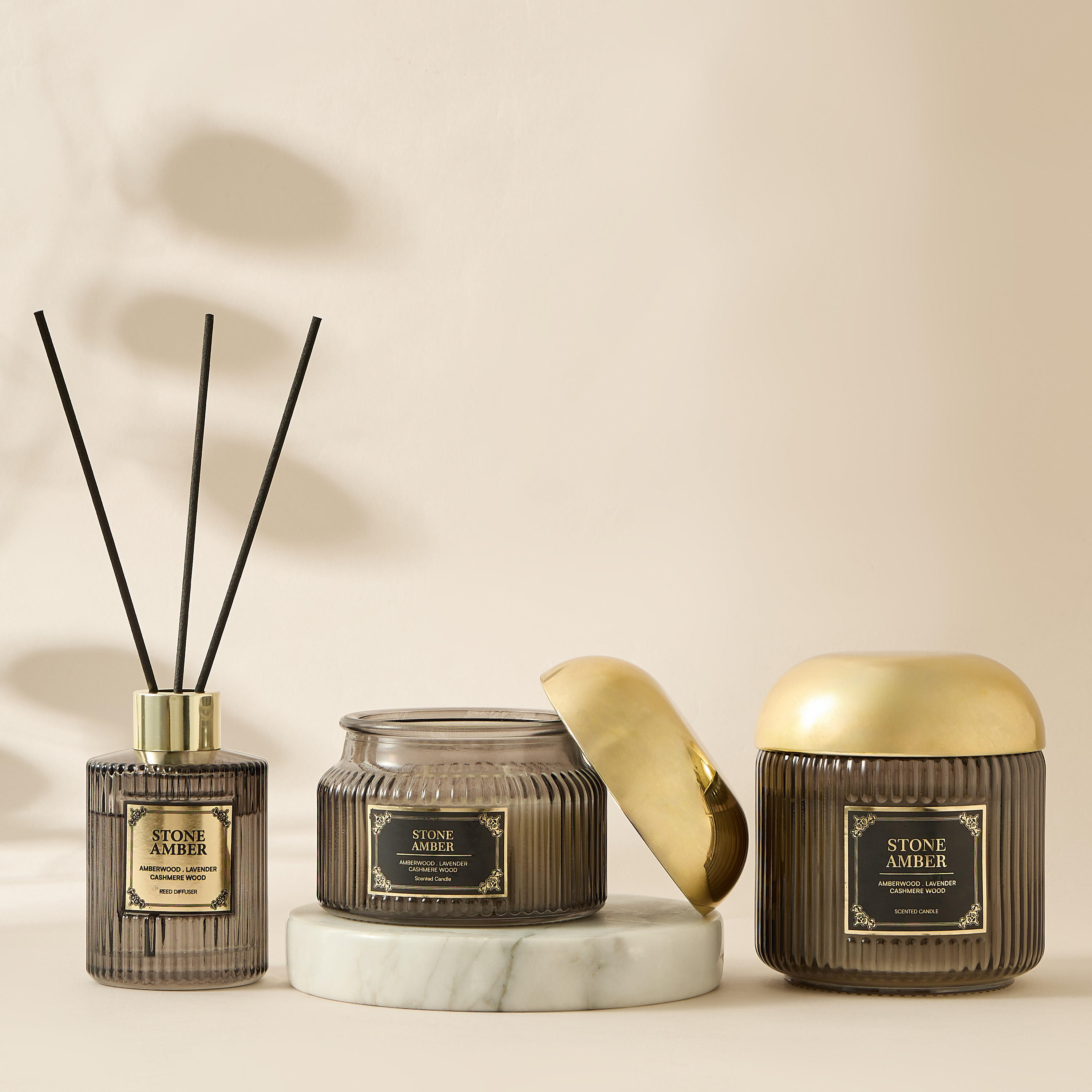 Atelier Stone Amber Jar Candle - 370 gms-household-homefragrance-candles-image-5