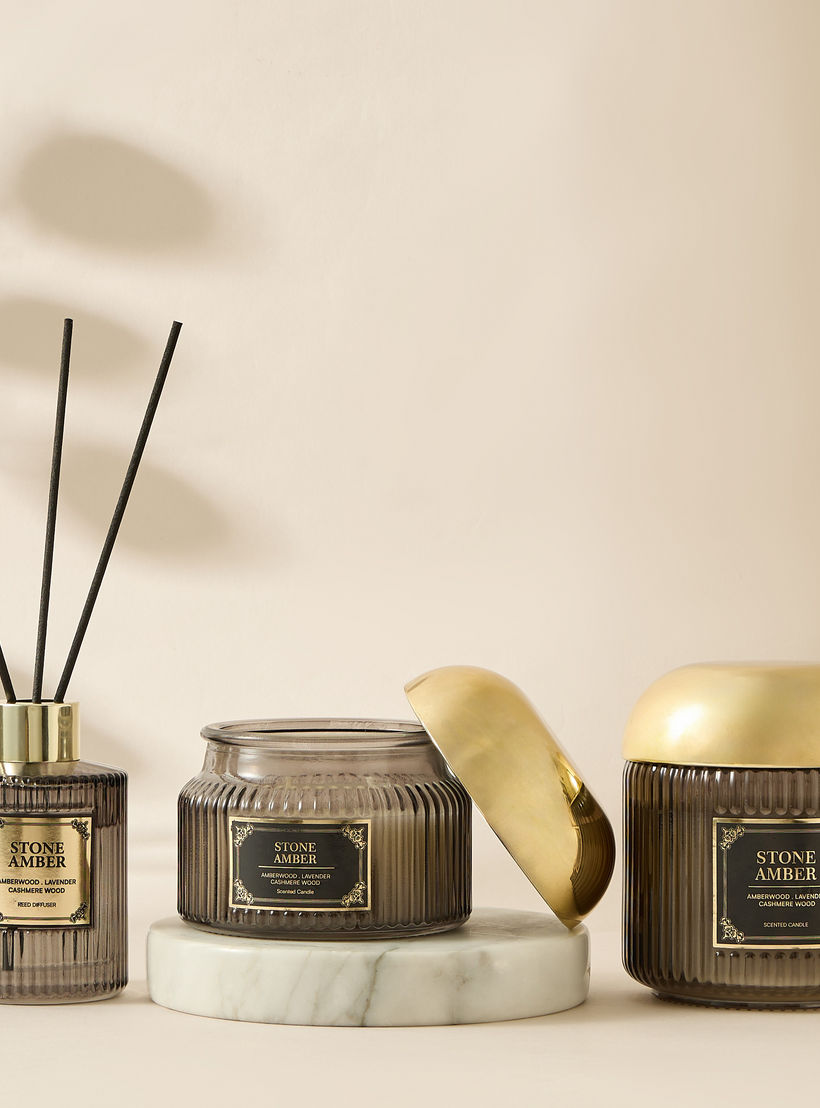 Atelier Stone Amber Jar Candle - 370 gms-household-homefragrance-candles-image-5