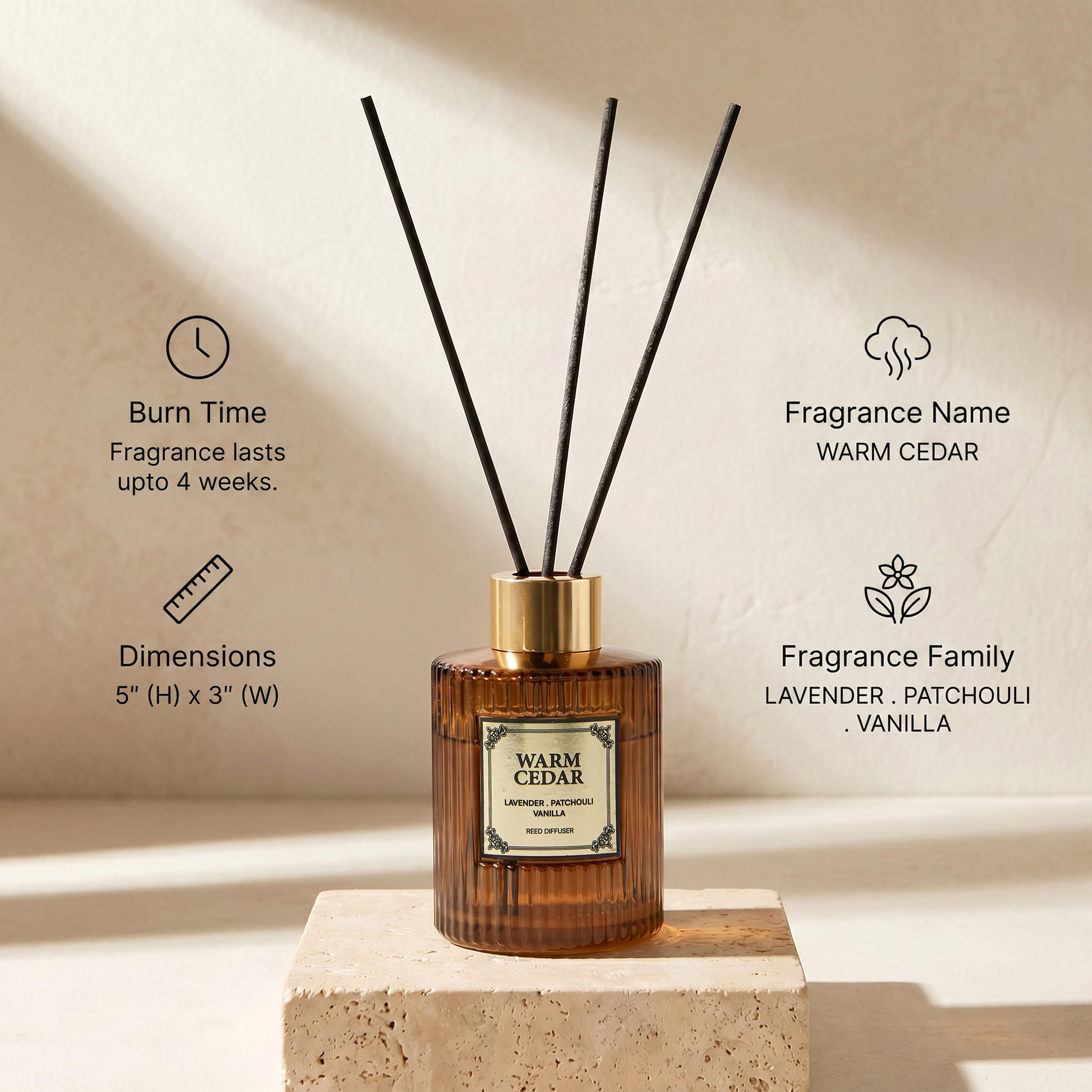 Atelier Warm Cedar Reed Diffuser - 100 ml-household-homefragrance-reeddiffusers-image-6