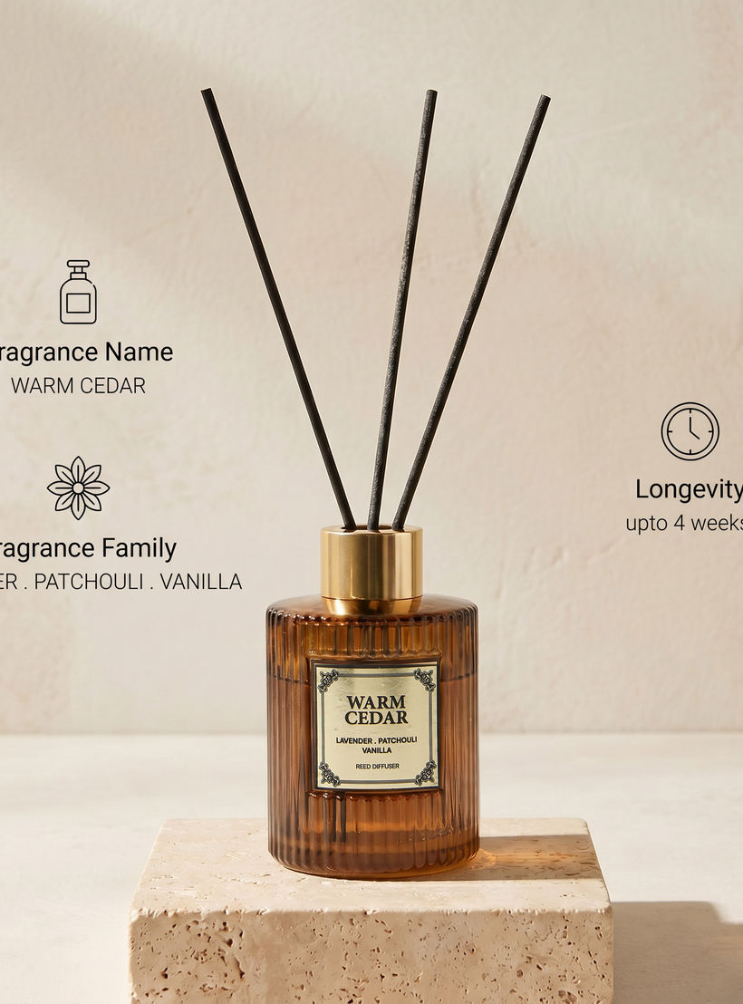 Atelier Warm Cedar Reed Diffuser - 100 ml-household-homefragrance-reeddiffusers-image-7