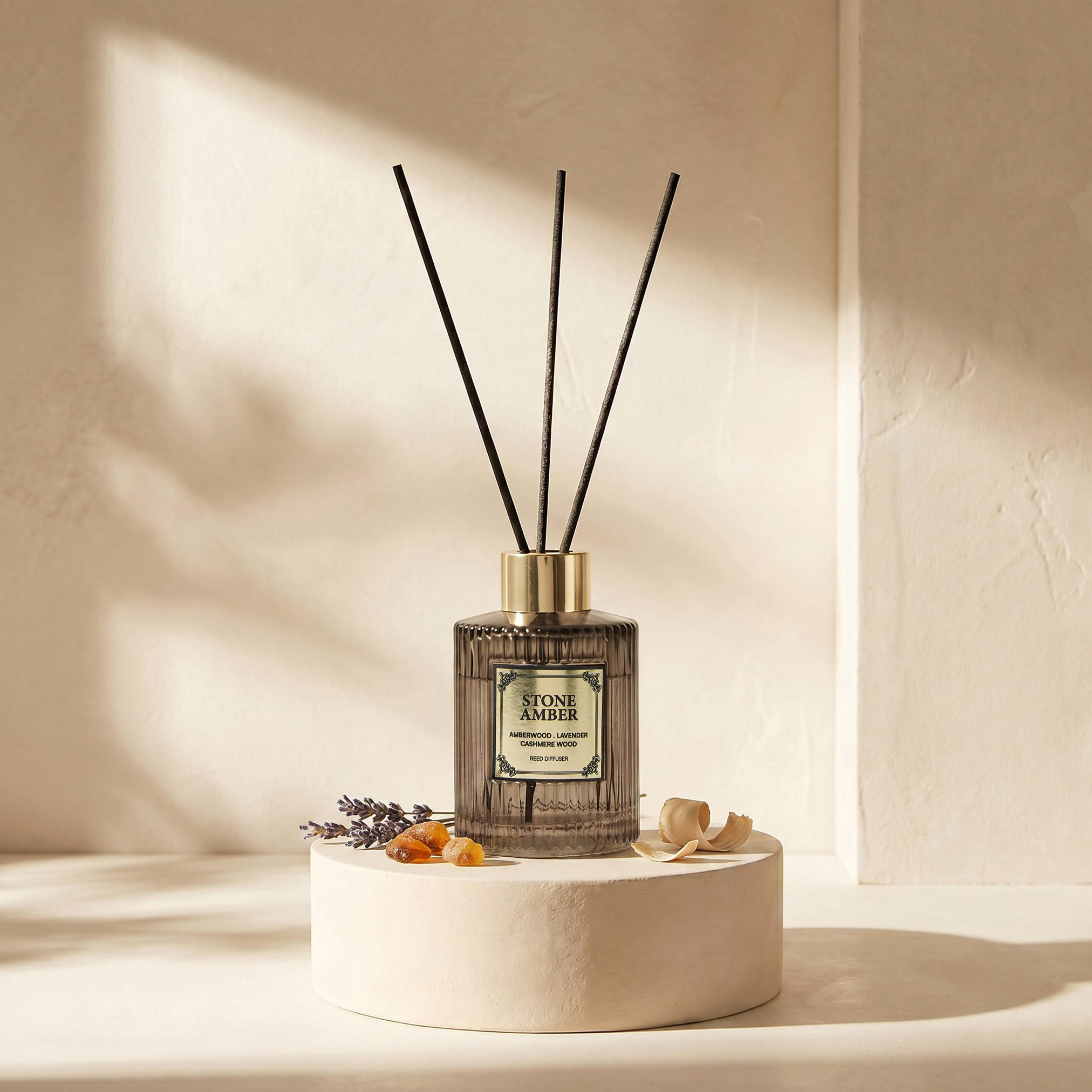 موزع عطور بالأعواد ستون أمبر من أتيليه - 100 مل-household-homefragrance-reeddiffusers-image-2