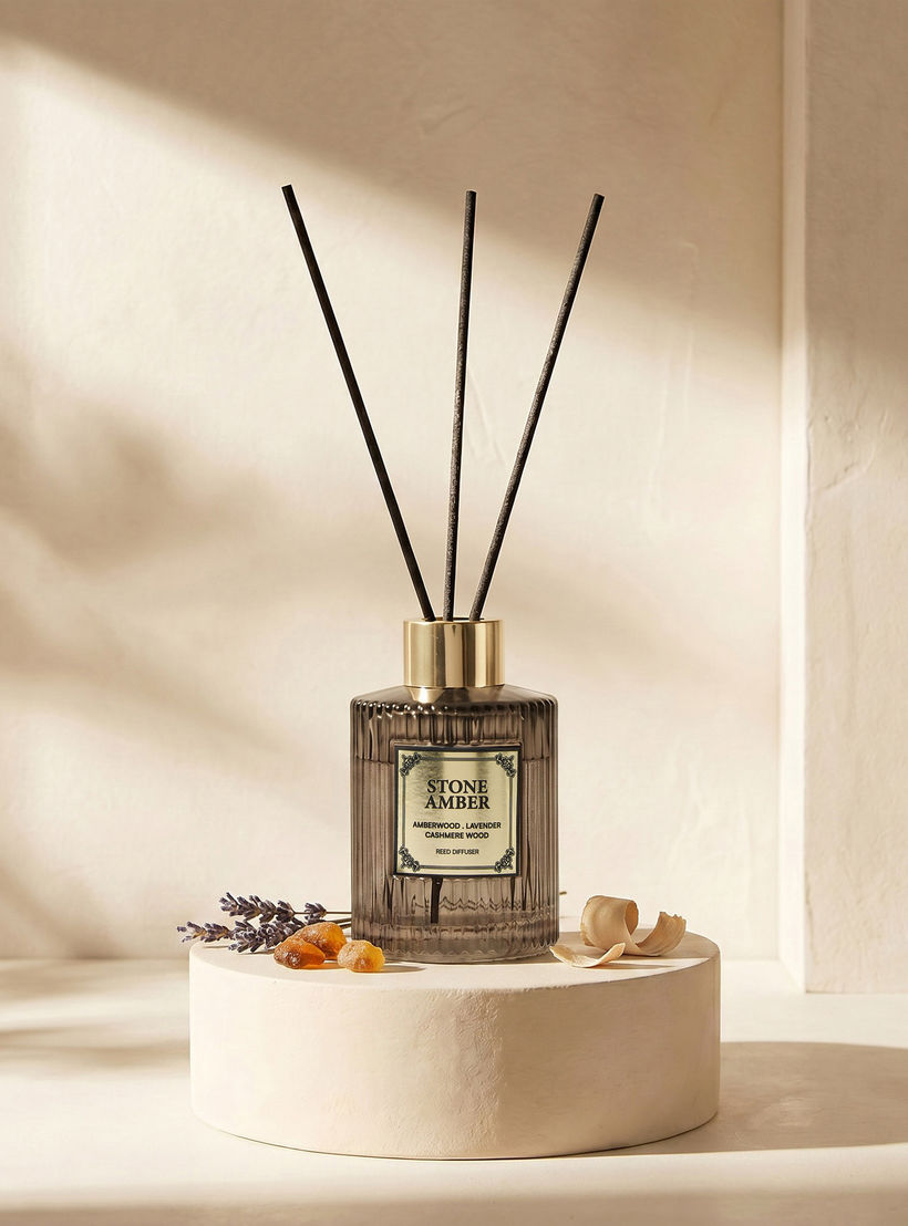 موزع عطور بالأعواد ستون أمبر من أتيليه - 100 مل-household-homefragrance-reeddiffusers-image-2