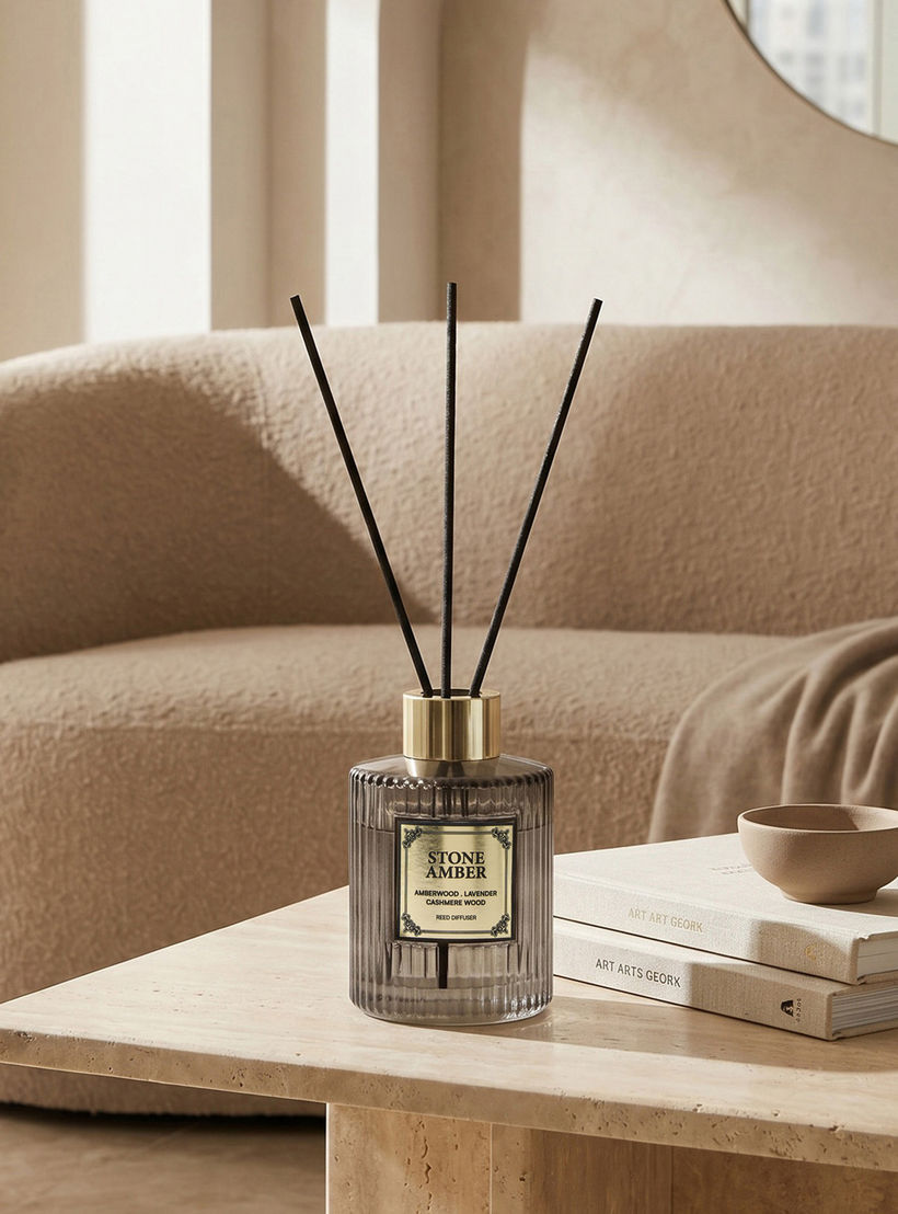 موزع عطور بالأعواد ستون أمبر من أتيليه - 100 مل-household-homefragrance-reeddiffusers-image-4